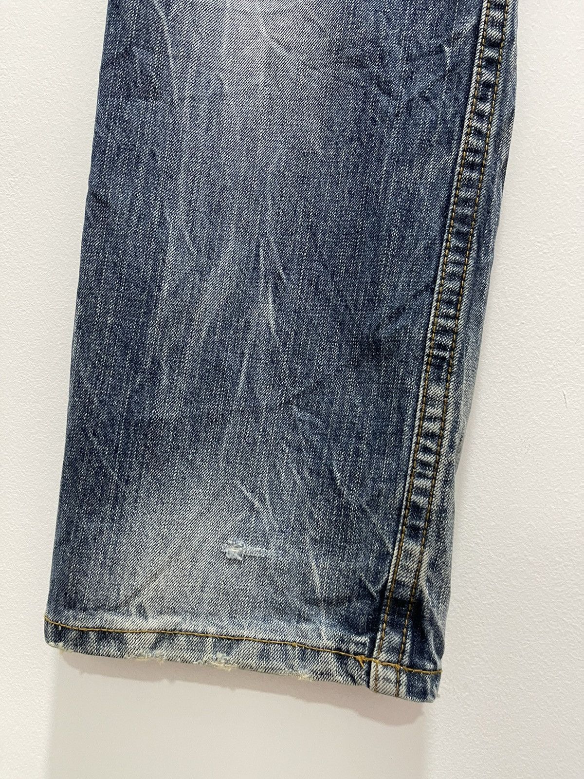 Vintage RED PEPPER STRIPED POCKET DESIGN DISTRESSED DENIM JEANS Size US 29 - 6 Thumbnail