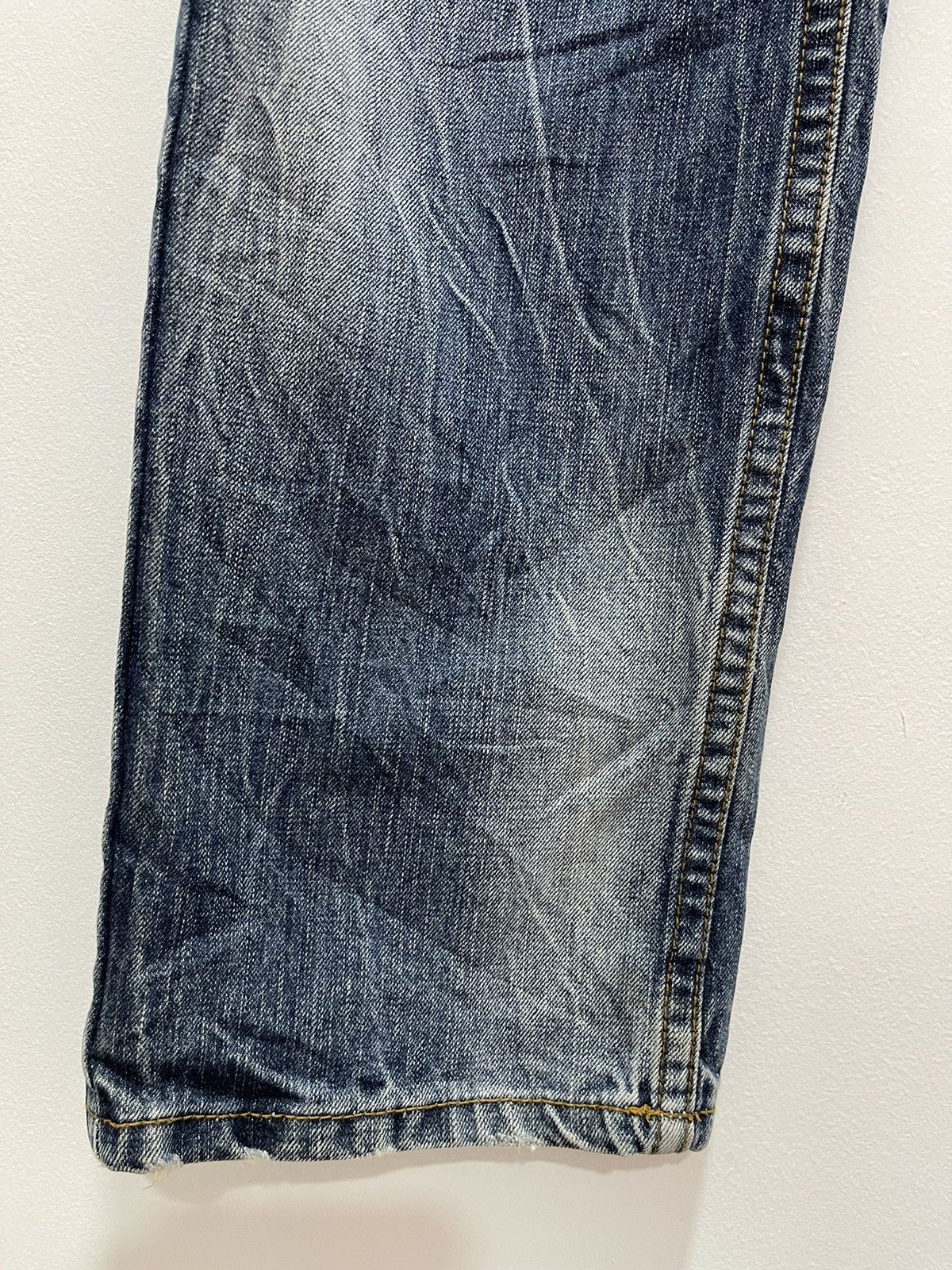 Vintage RED PEPPER STRIPED POCKET DESIGN DISTRESSED DENIM JEANS Size US 29 - 12 Thumbnail