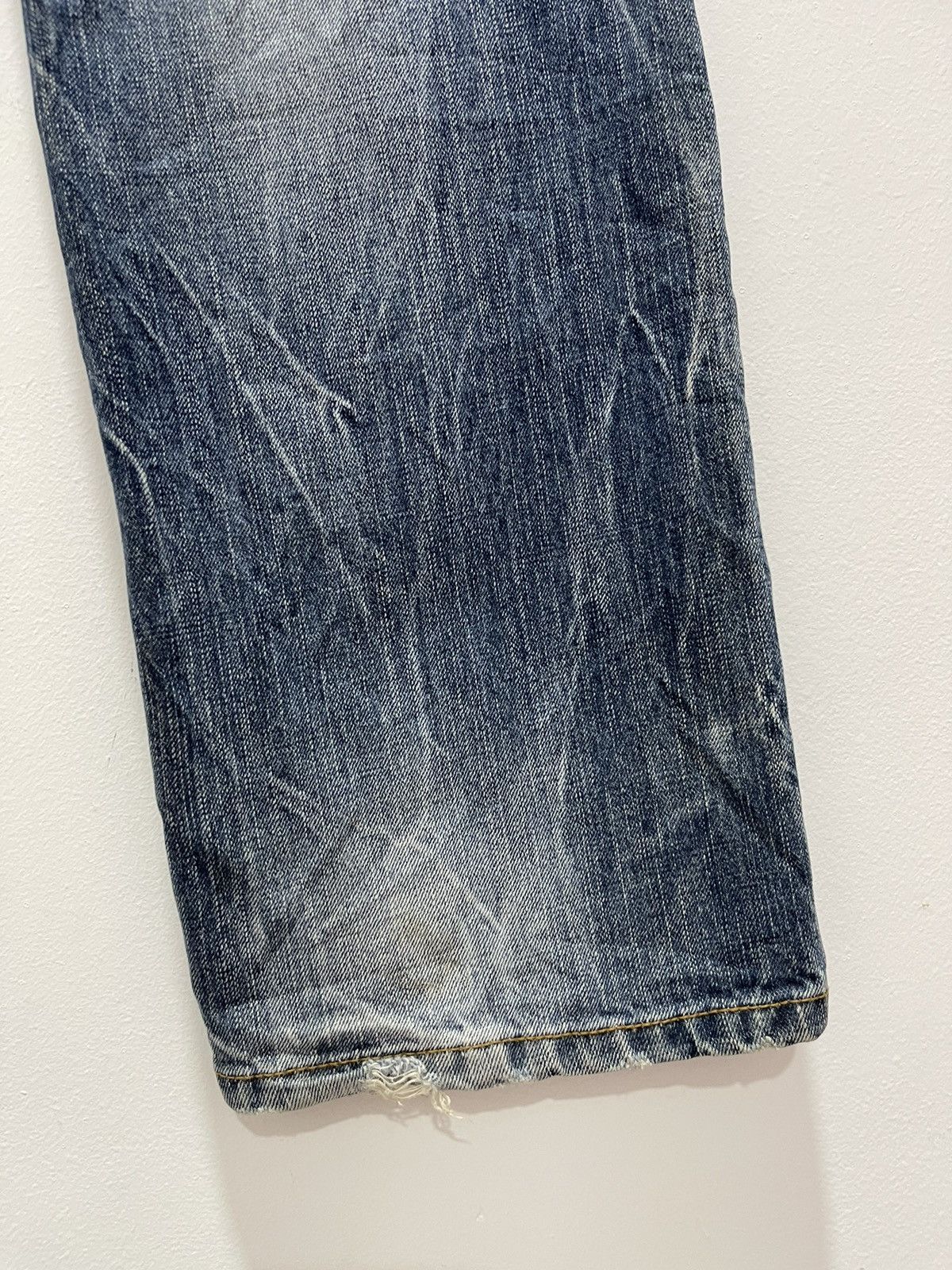Vintage RED PEPPER STRIPED POCKET DESIGN DISTRESSED DENIM JEANS Size US 29 - 5 Thumbnail