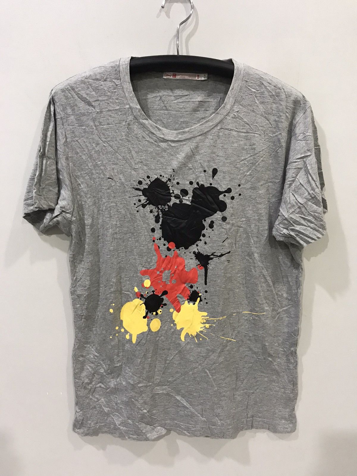 Japanese Brand × Mickey Mouse × Uniqlo Uniqlo x Mickey Mouse Rare Paint Splash Shirt Size US L / EU 52-54 / 3 - 1 Thumbnail