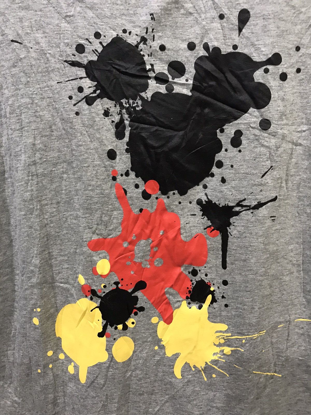 Japanese Brand × Mickey Mouse × Uniqlo Uniqlo x Mickey Mouse Rare Paint Splash Shirt Size US L / EU 52-54 / 3 - 2 Thumbnail