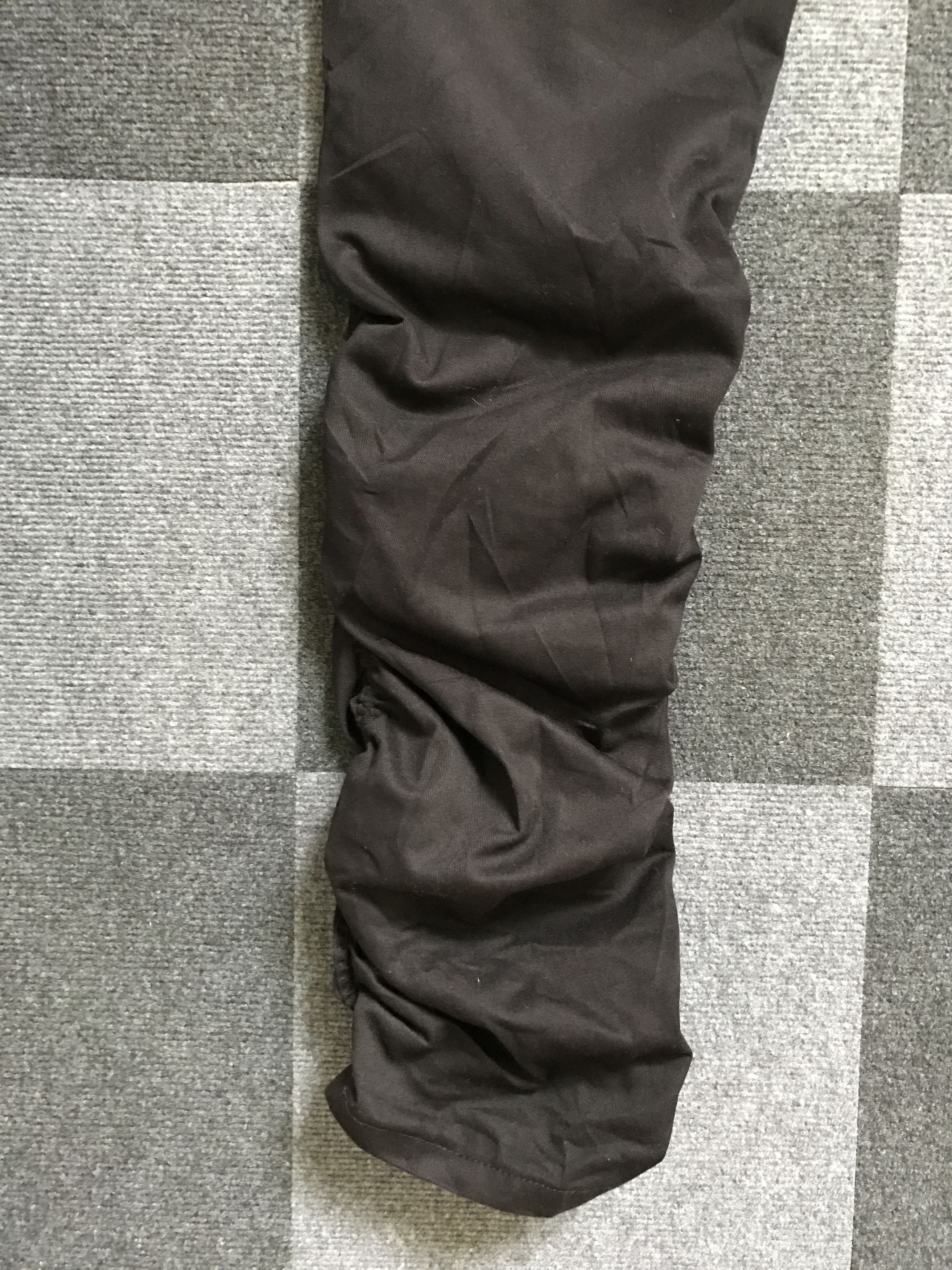 Japanese Brand CP197 Doublefocus Double Waist Skull Wrinkle Leg Cargo Pant Size US 33 - 14 Thumbnail