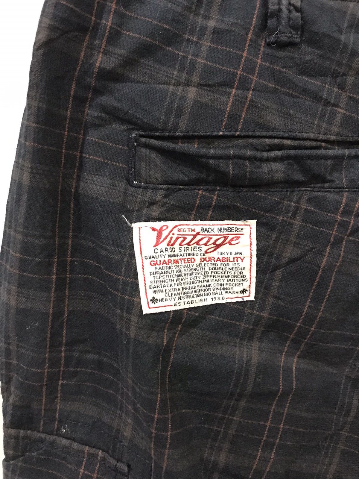 Japanese Brand BACK NUMBER Japan Multipockets Cargo Tactical Short Pant Size US 35 - 9 Thumbnail