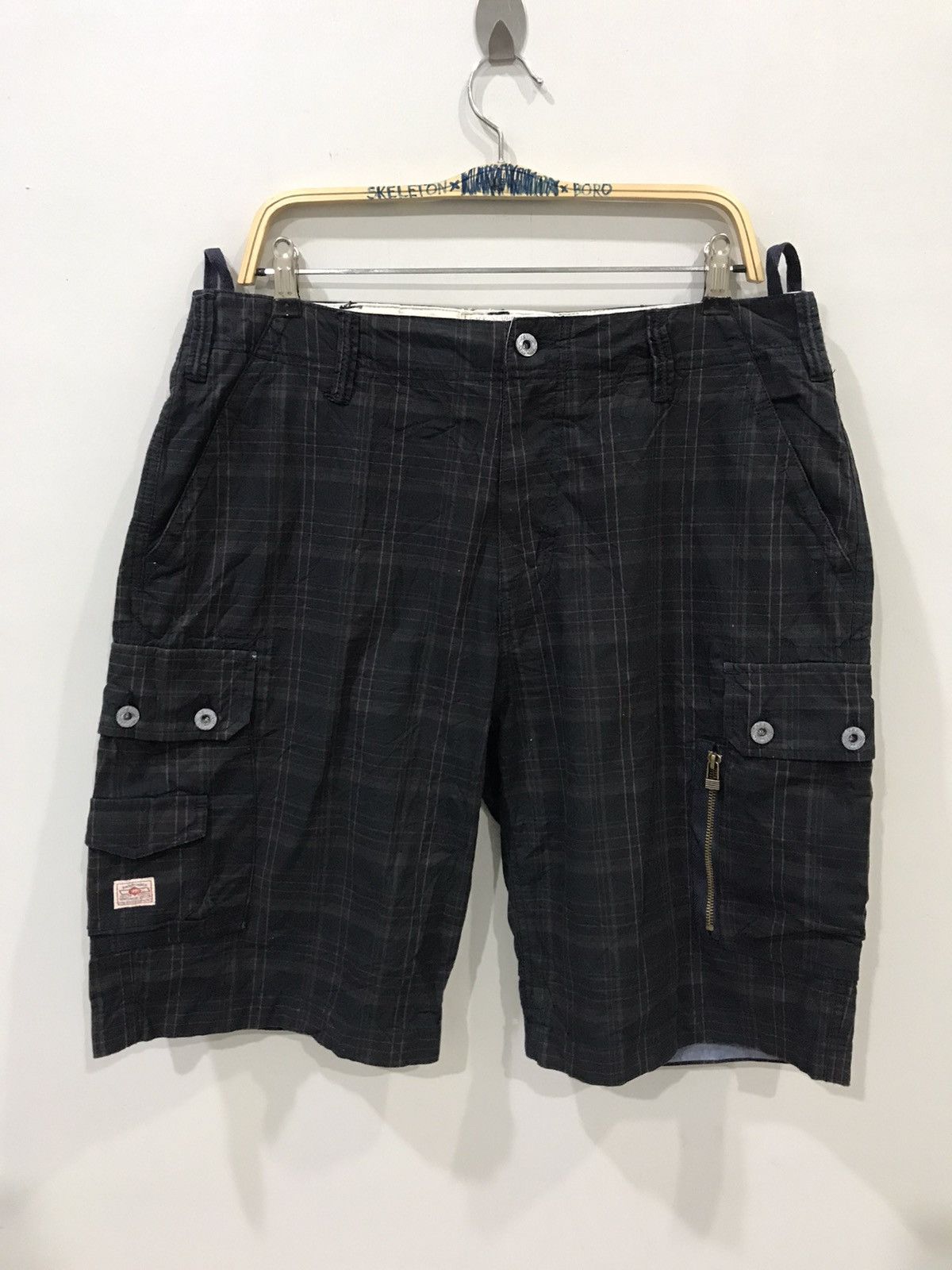 Japanese Brand BACK NUMBER Japan Multipockets Cargo Tactical Short Pant Size US 35 - 1 Thumbnail