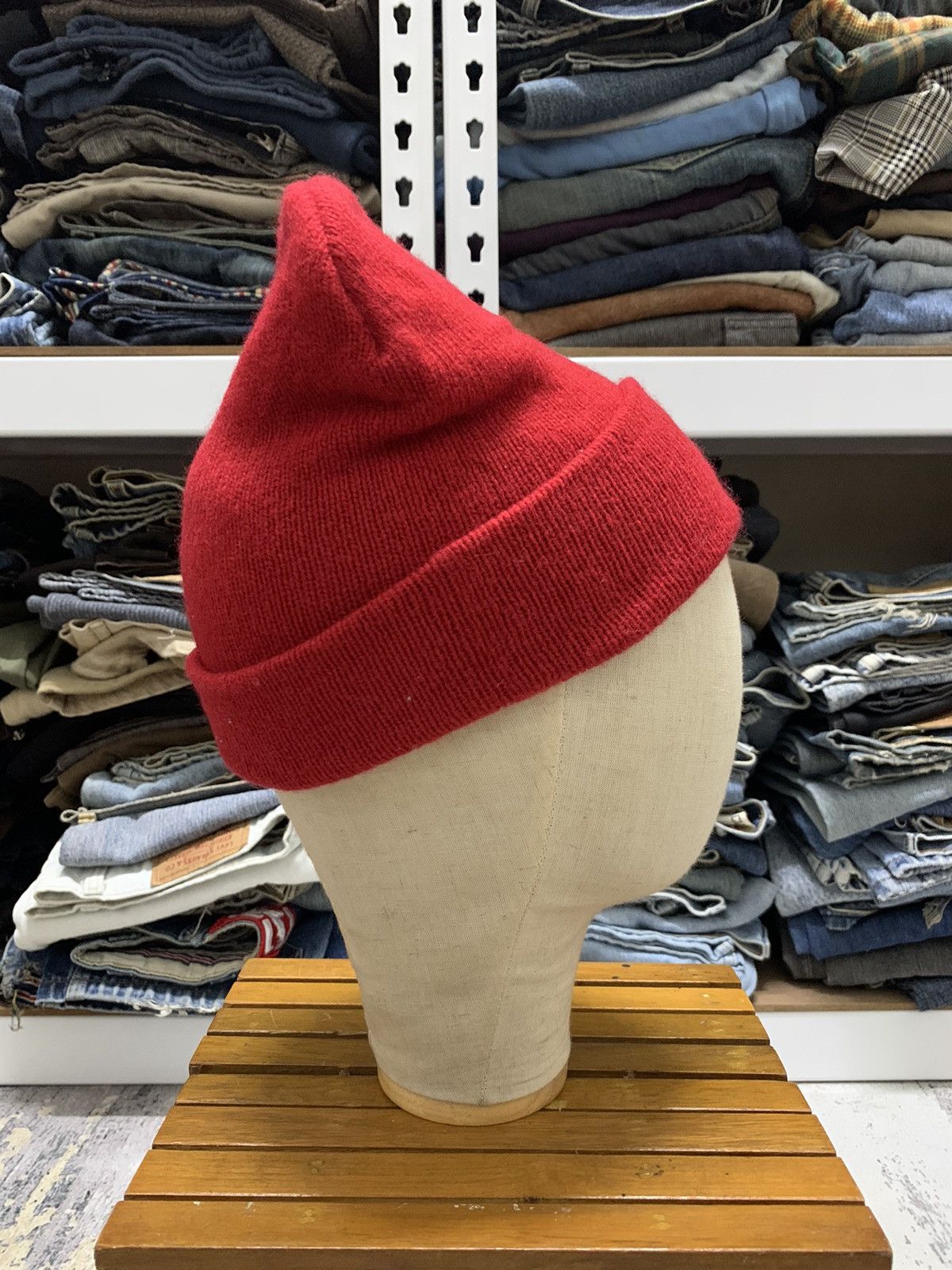Burberry Vintage Burberrys Centre Logo Wool Beanie Hat Size ONE SIZE - 5 Thumbnail