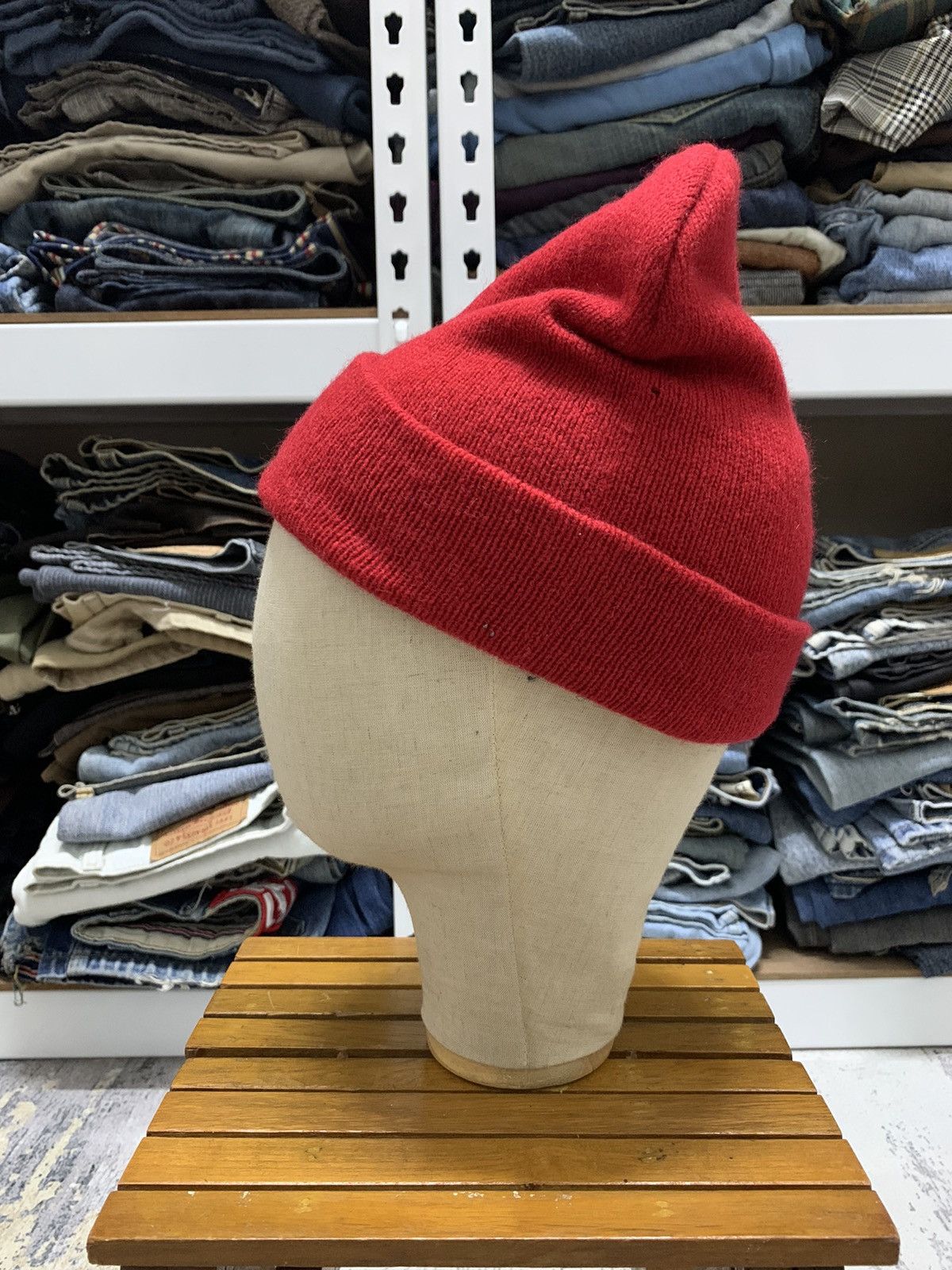 Burberry Vintage Burberrys Centre Logo Wool Beanie Hat Size ONE SIZE - 3 Thumbnail