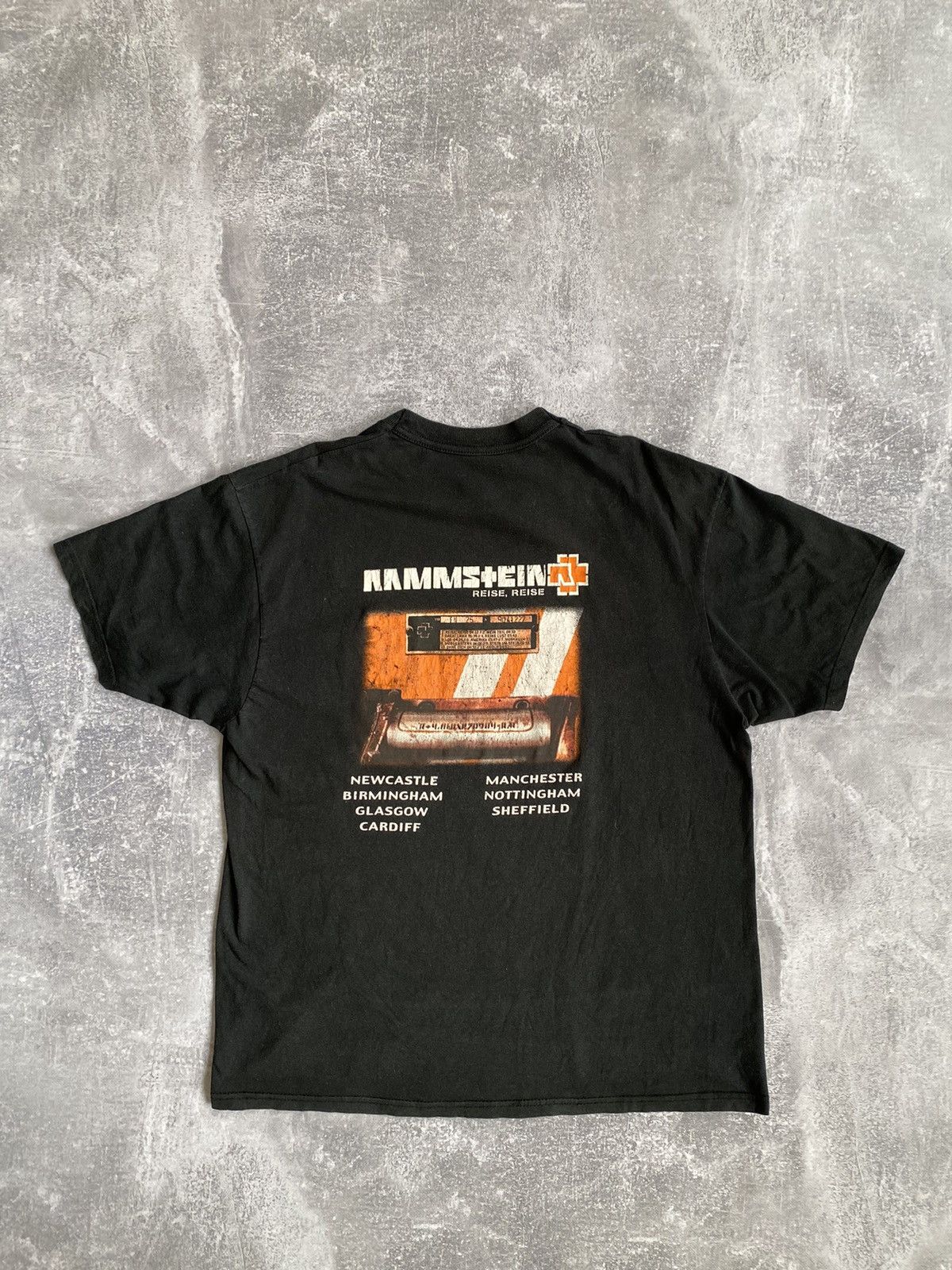 ラムシュタイン　REISE, REISE バンドtシャツ Vintage Rammstein Reise Reise Band Tee Shirt Metal Black