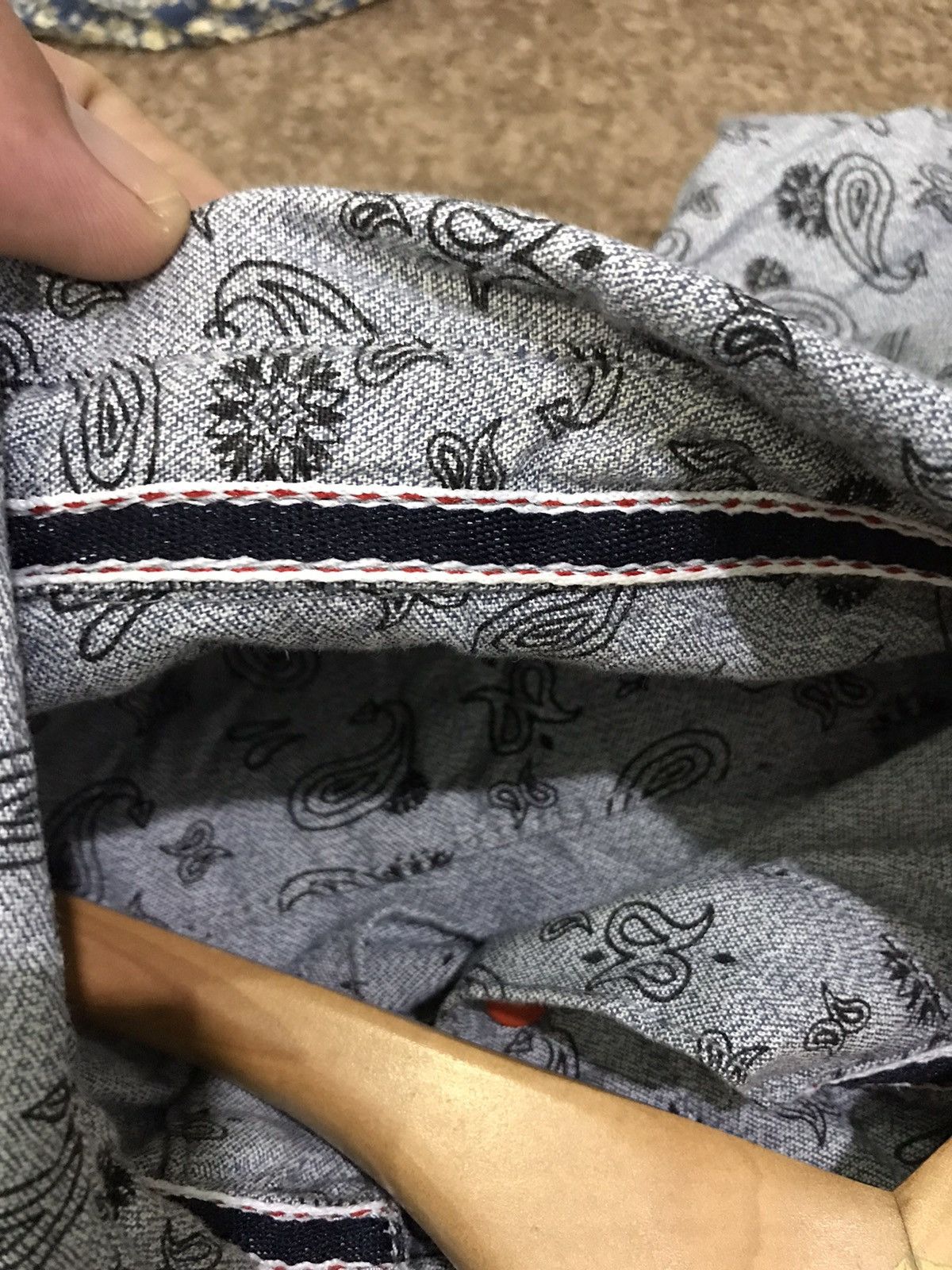 Designer RVLT Revolution Full Paisley Selvedge Button Up Shirt Size US S / EU 44-46 / 1 - 15 Thumbnail