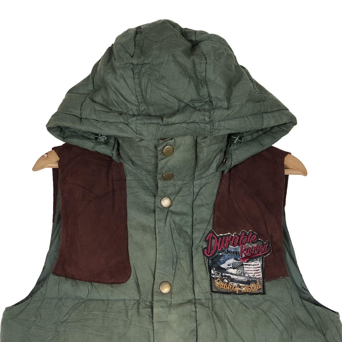 Jeep Vintage Sun Faded Jeep Hoodie Vest Size US M / EU 48-50 / 2 - 2 Thumbnail