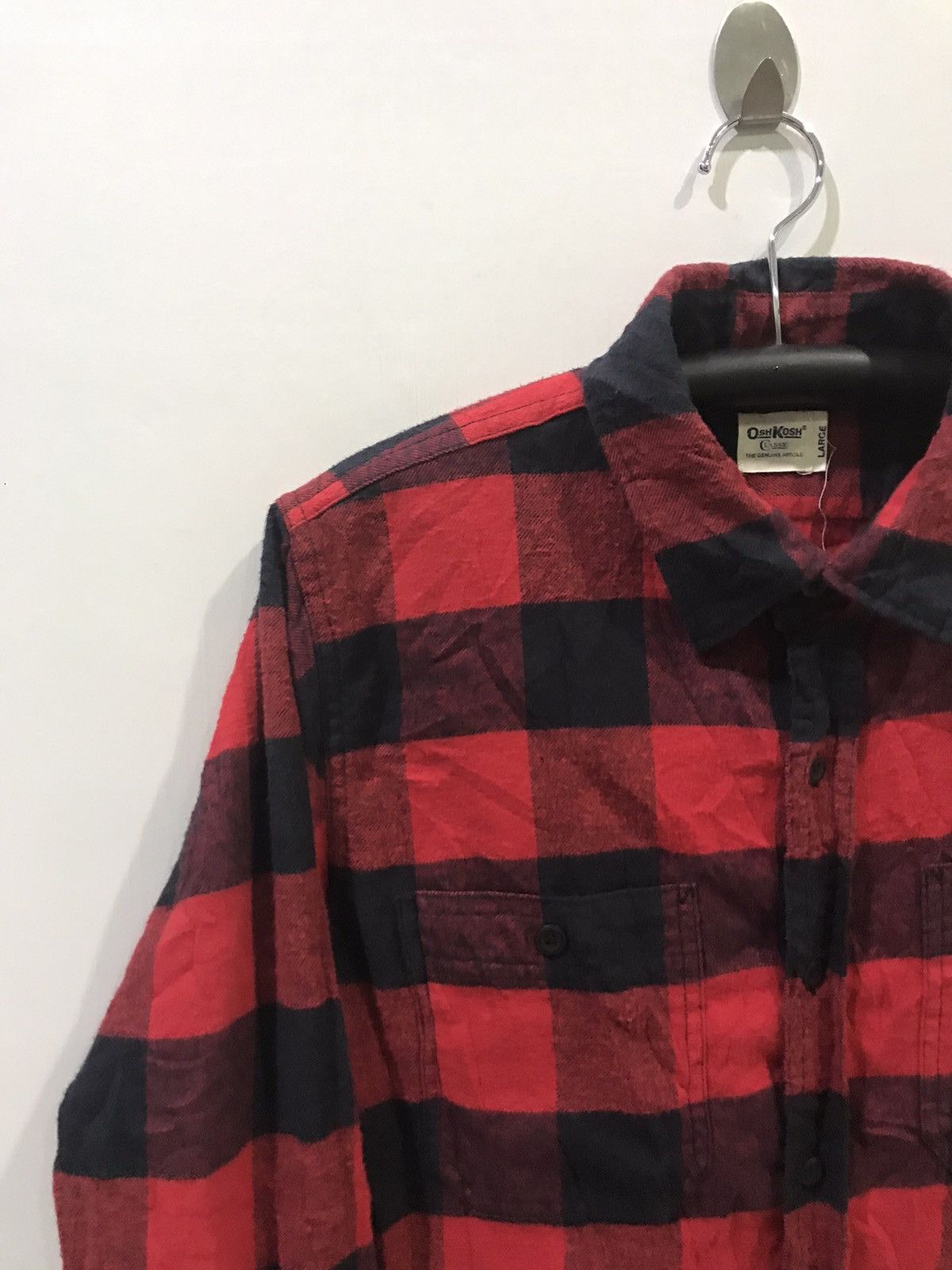 Osh Kosh Plaid Punk Flannel Shirt, Men's — image 3 of 6