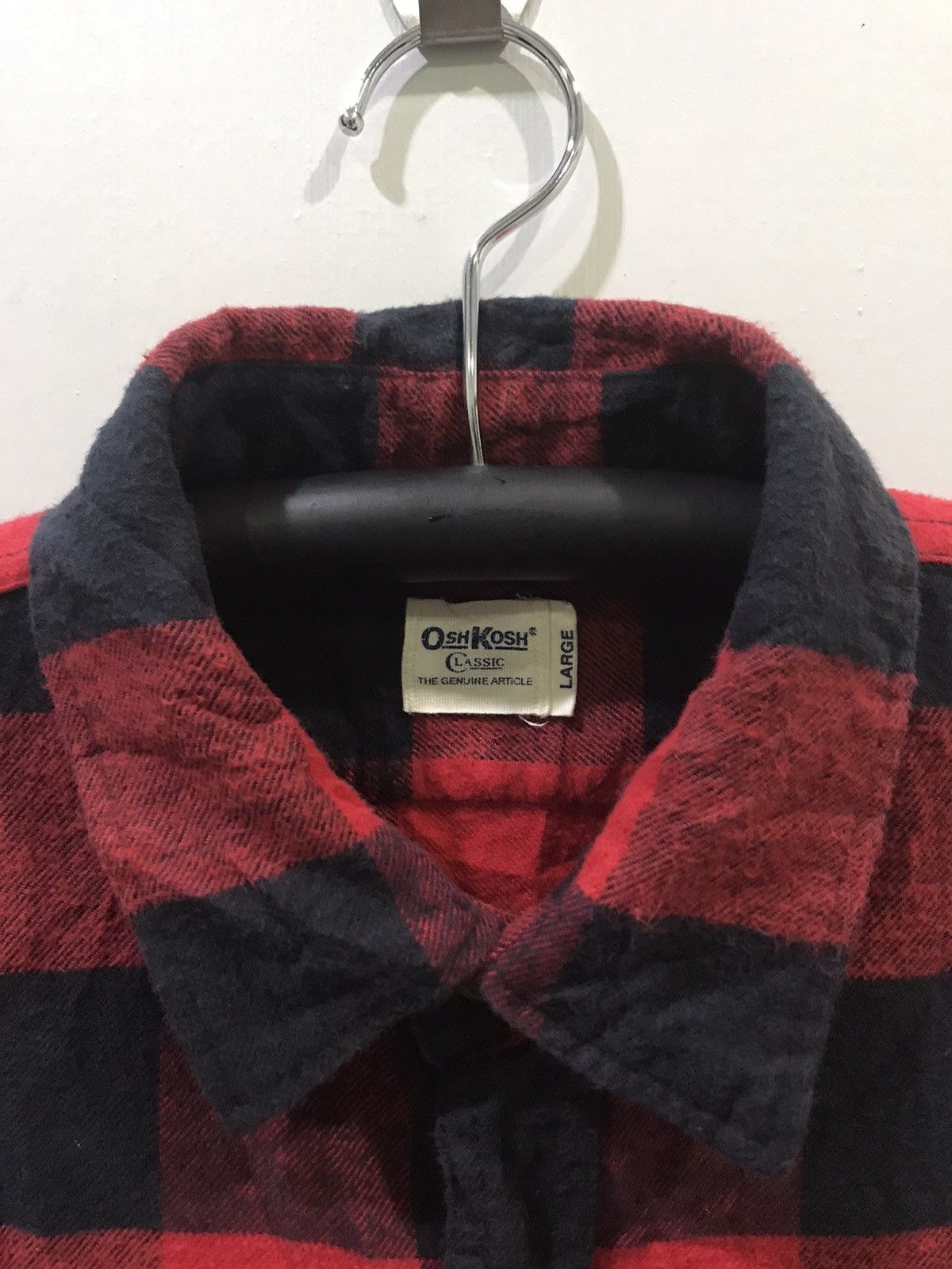 Osh Kosh Plaid Punk Flannel Shirt, Men's — image 6 of 6