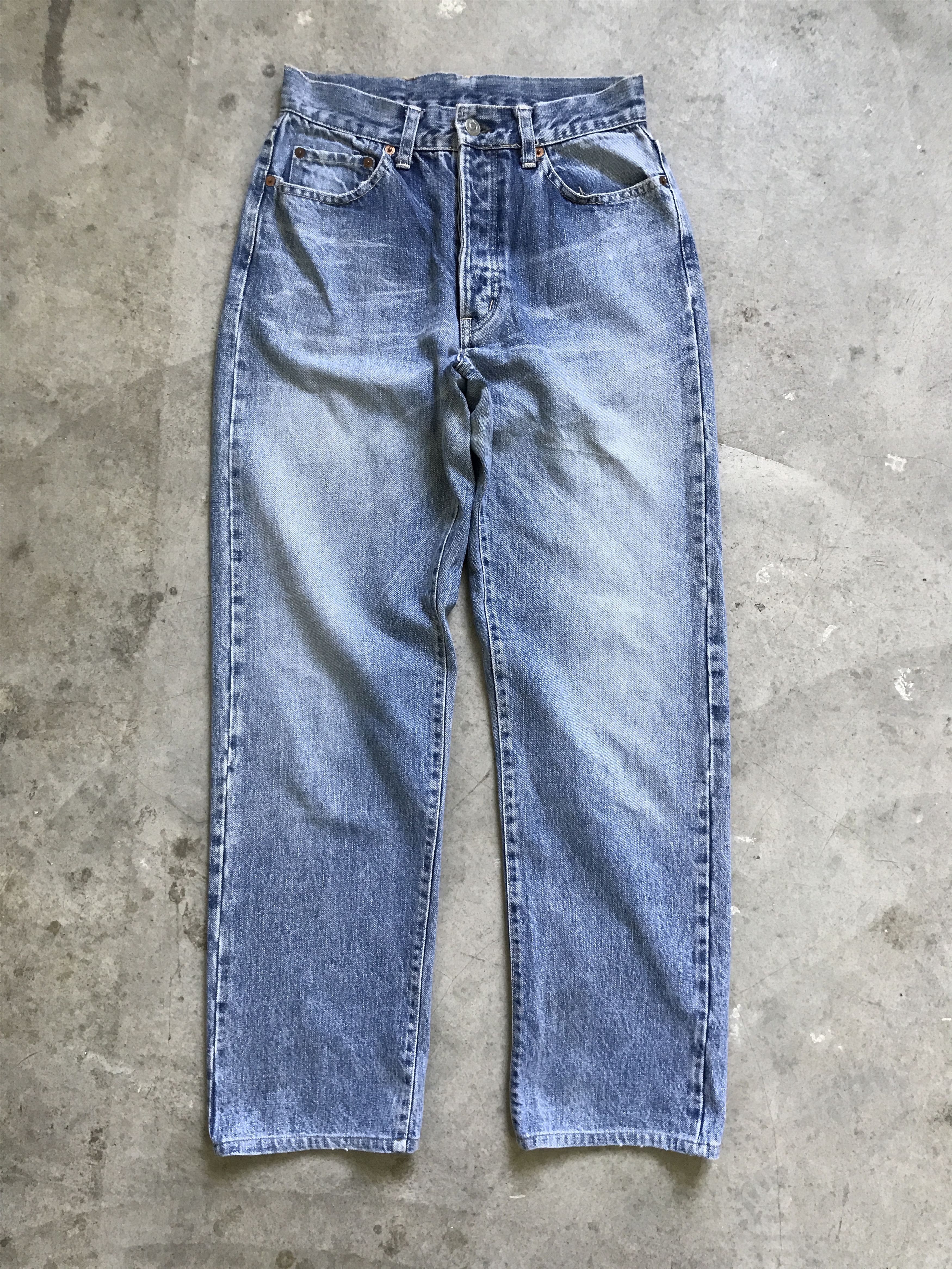 Blue Blue Japan × HOLLYWOOD RANCH MARKET D49 HR MARKET Japan Selvedge Faded Denim Size US 26 / EU 42 - 3 Thumbnail