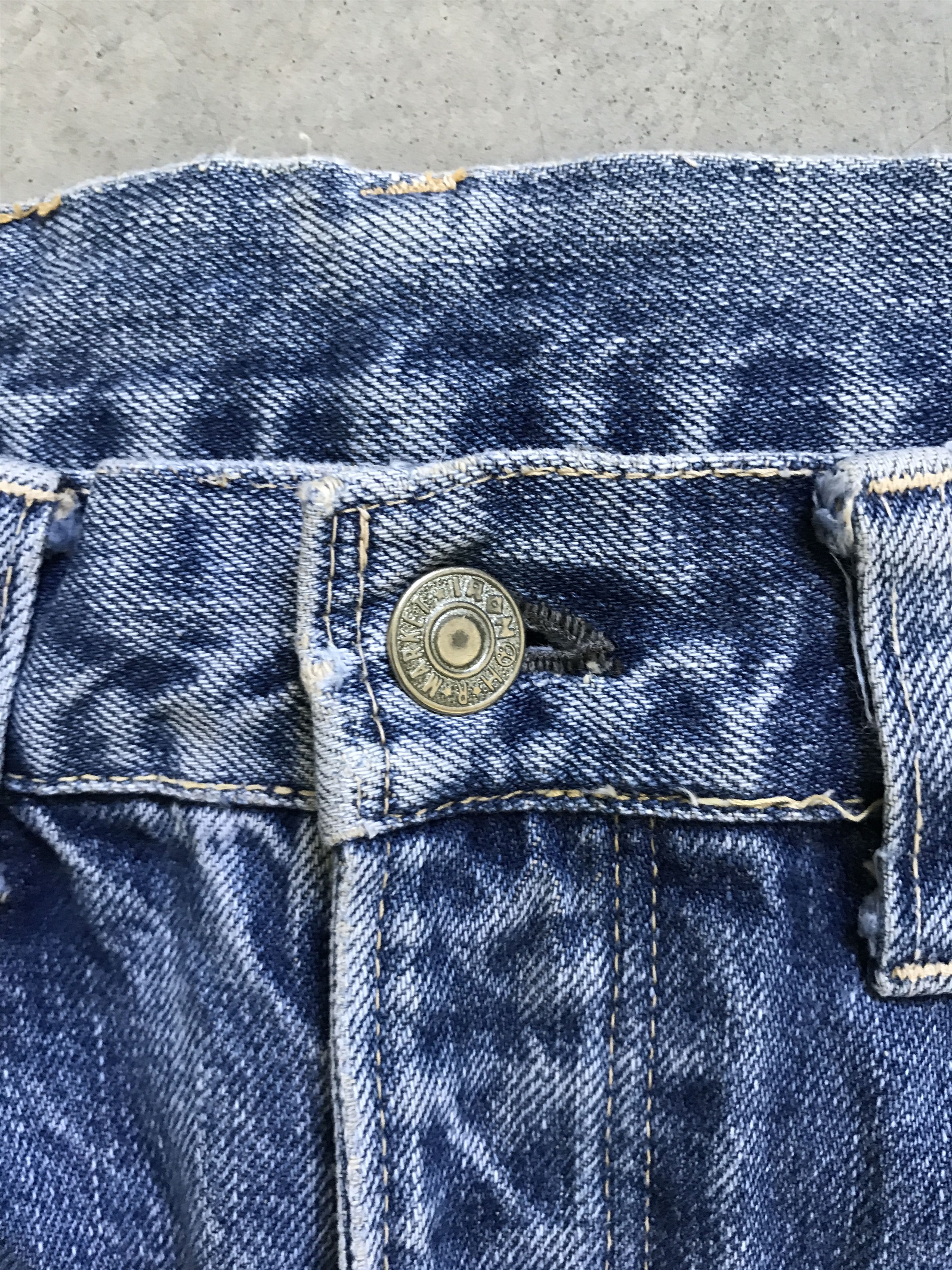 Blue Blue Japan × HOLLYWOOD RANCH MARKET D49 HR MARKET Japan Selvedge Faded Denim Size US 26 / EU 42 - 7 Thumbnail