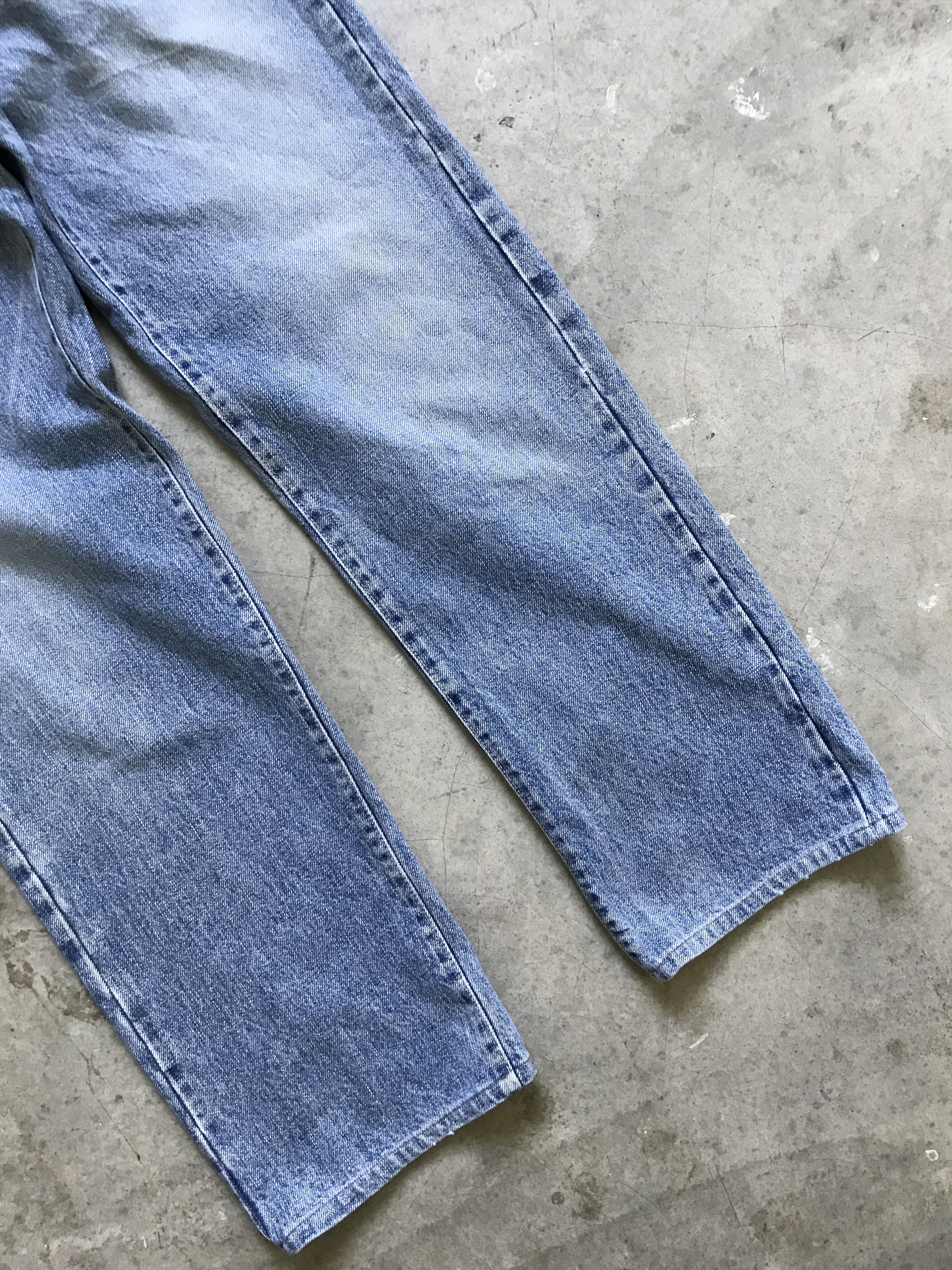 Blue Blue Japan × HOLLYWOOD RANCH MARKET D49 HR MARKET Japan Selvedge Faded Denim Size US 26 / EU 42 - 5 Thumbnail
