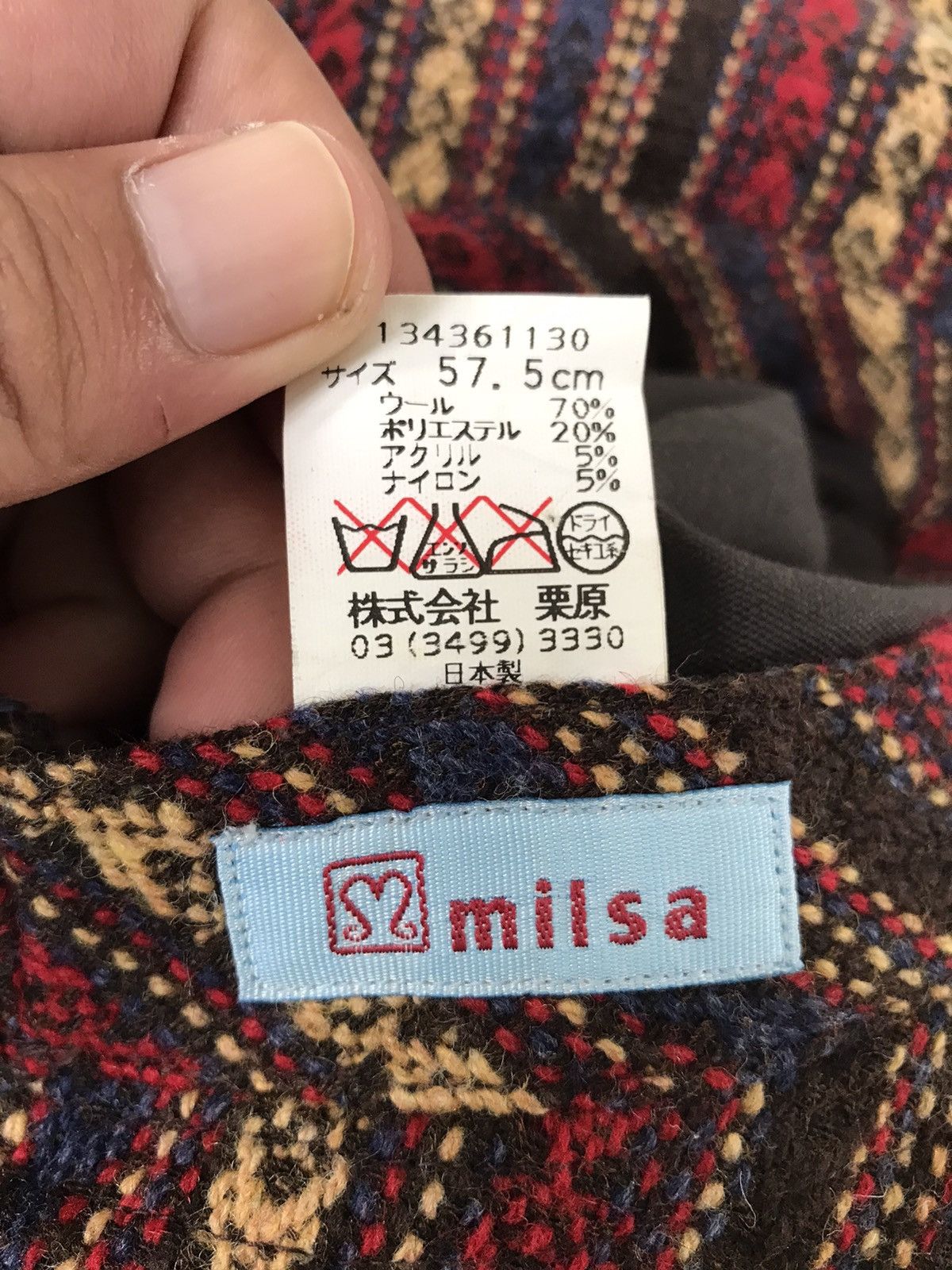 Designer × Japanese Brand milsa Japan Multicolor Rare Dope Luxury Hat Size ONE SIZE - 6 Thumbnail