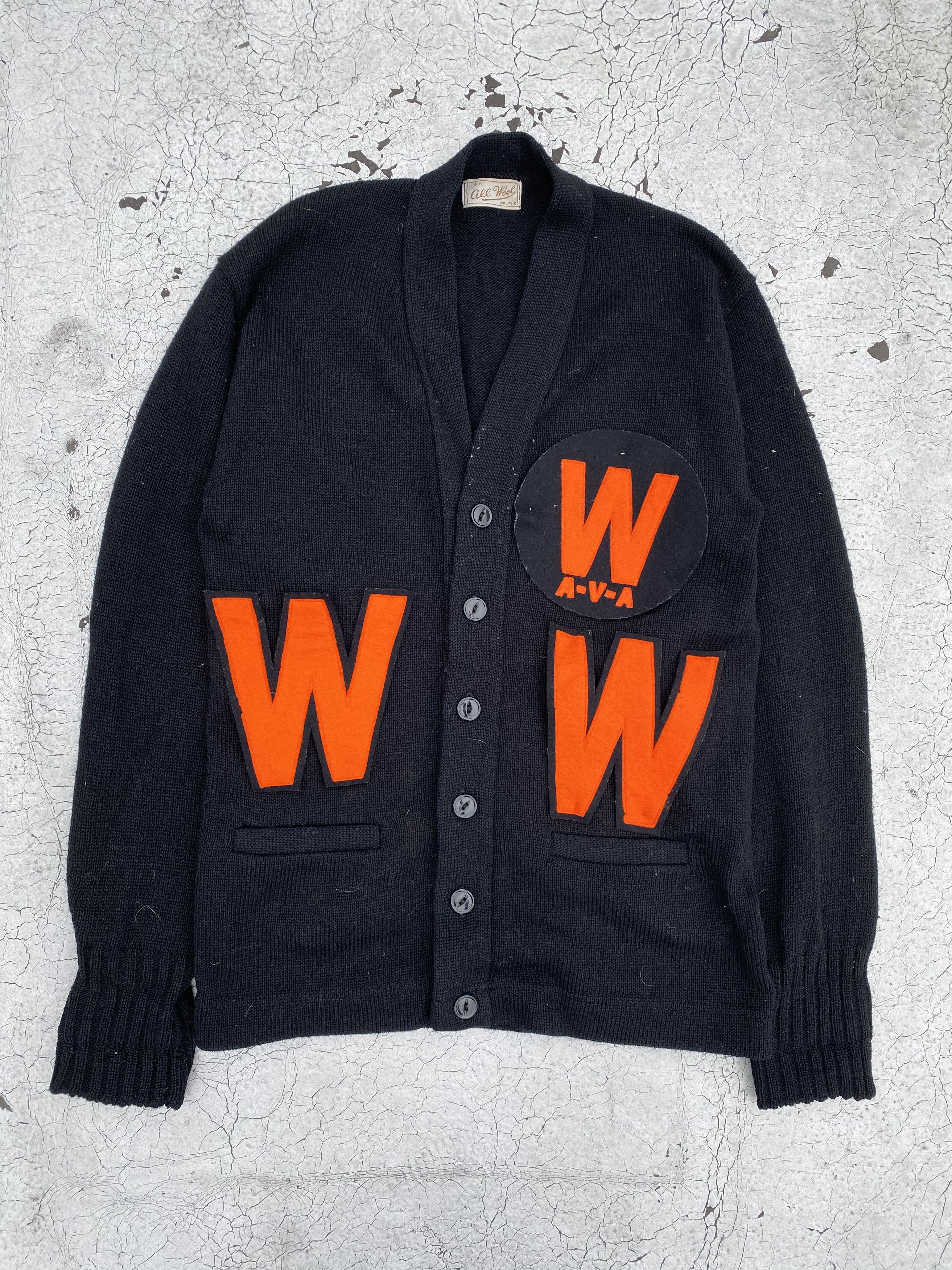Vintage 1940s Varsity Cardigan Size US M / EU 48-50 / 2 - 1 Thumbnail