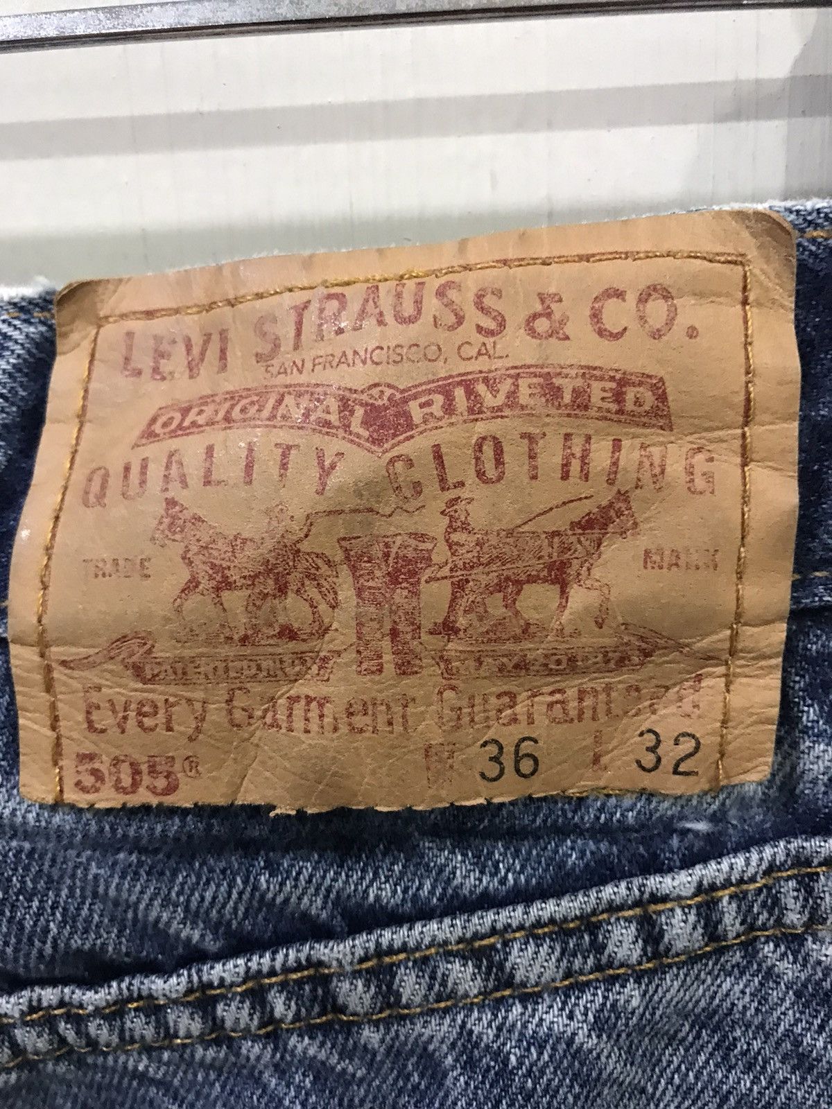 Levi's Levis 505 Regular Fit Denim Size US 34 / EU 50 - 13 Thumbnail