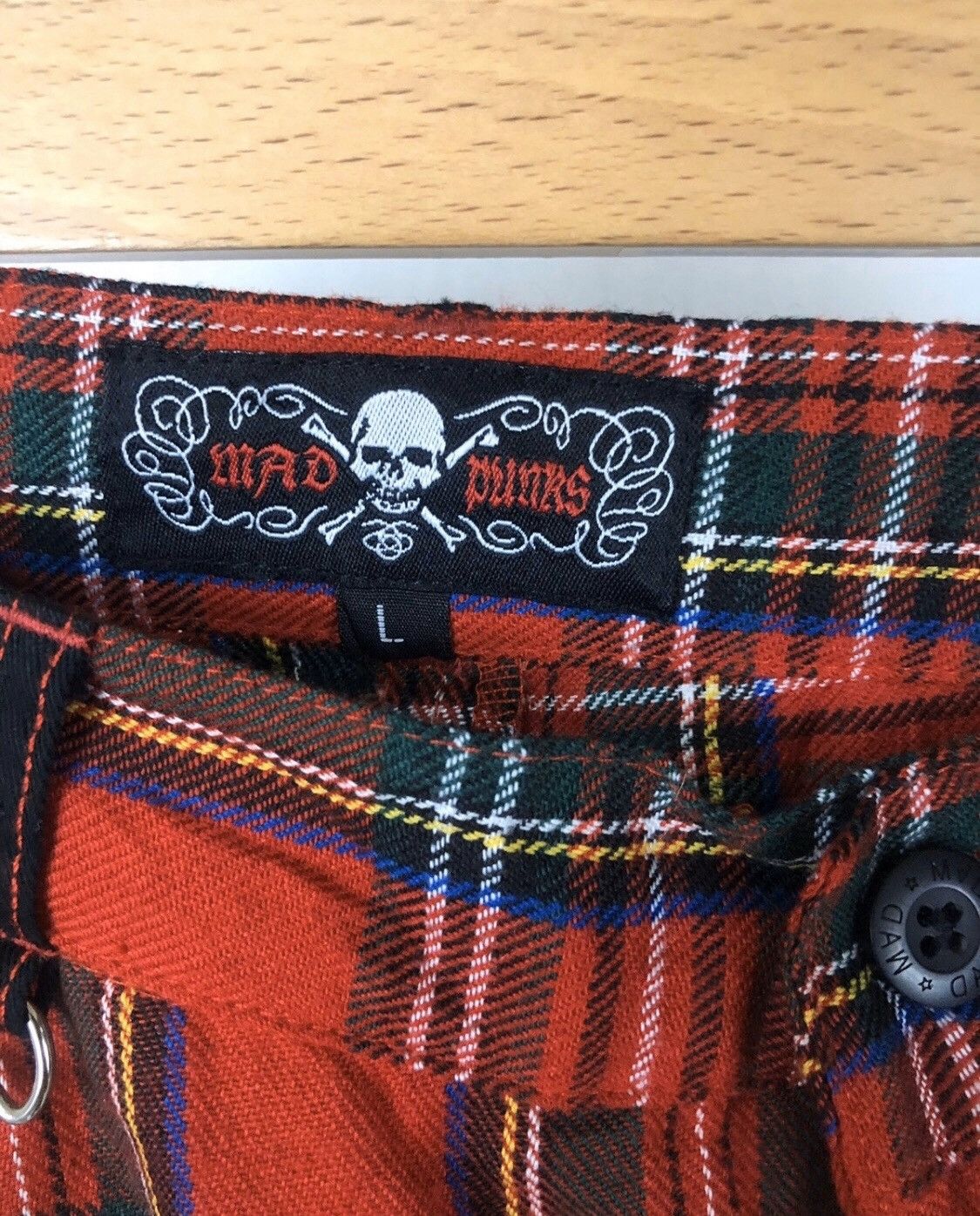 Beauty Beast Japanese Brand Mad Punk Tartan trouser like Seditionaries Size US 28 / EU 44 - 4 Thumbnail