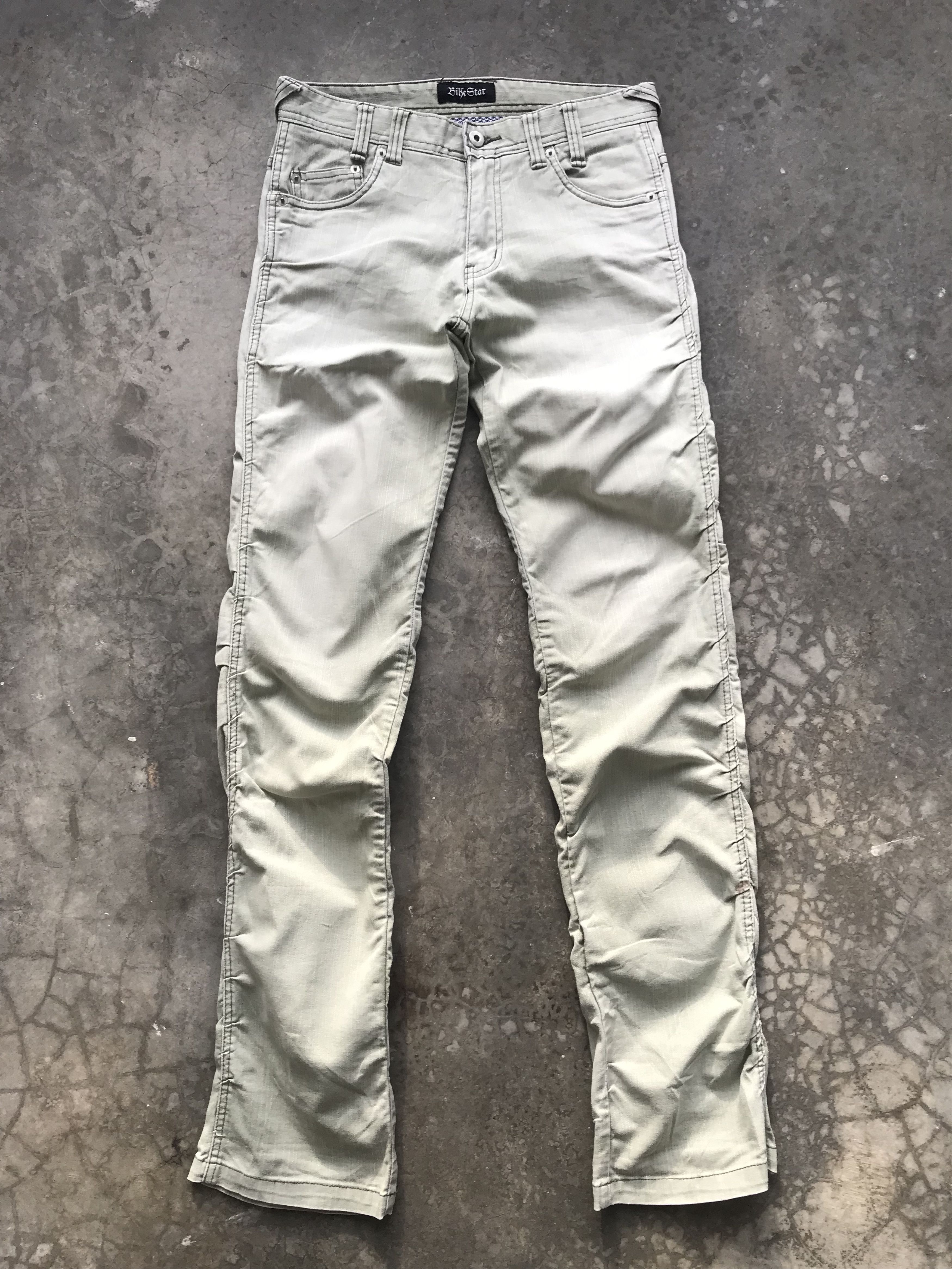 Japanese Brand Bike Star Japan Wrinkle Leg Skinny Pant Size US 30 / EU 46 - 1 Thumbnail