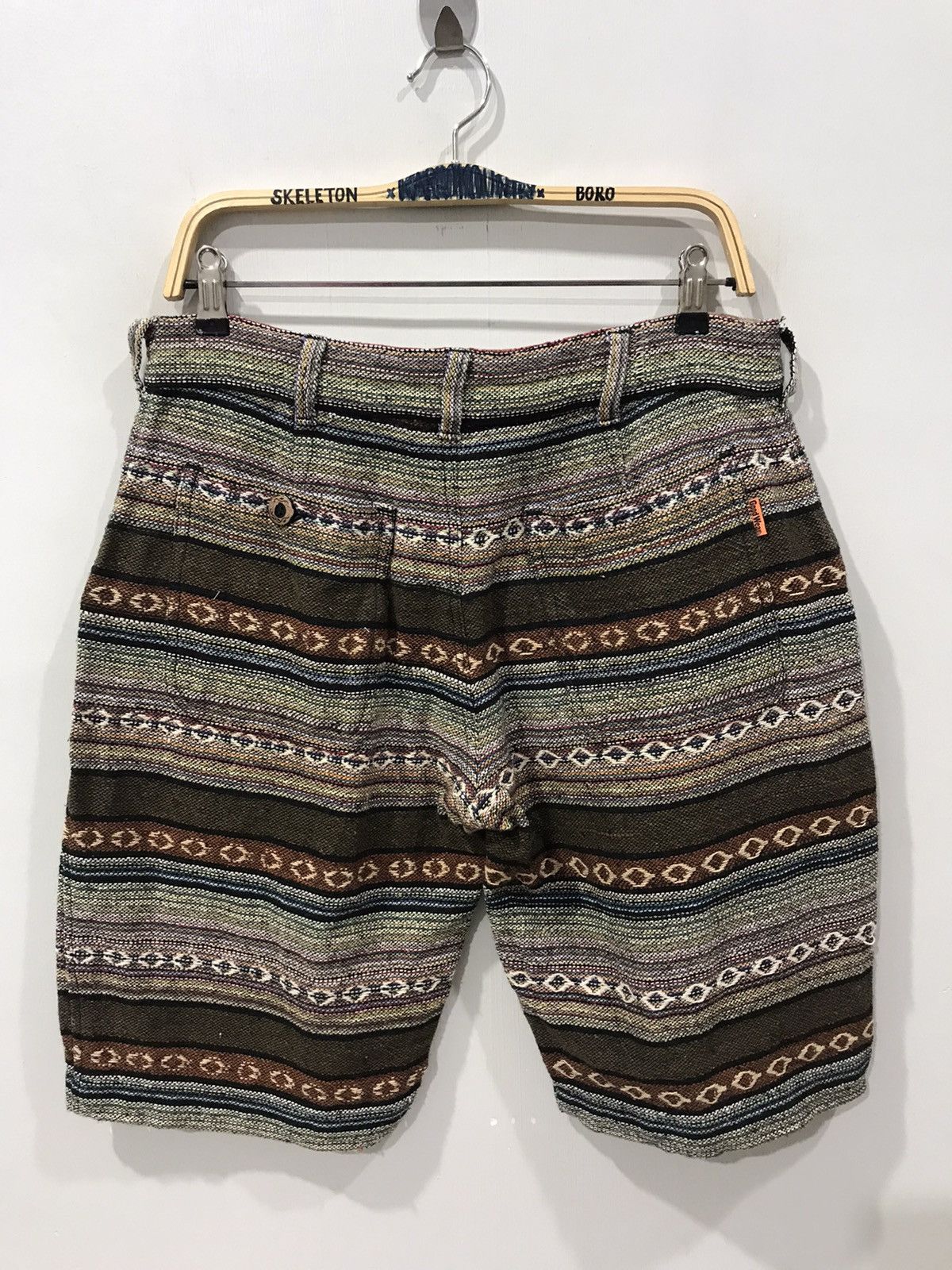Japanese Brand GOODWEAR JAPAN Motive Stripe Short Pant Size US 30 / EU 46 - 4 Thumbnail