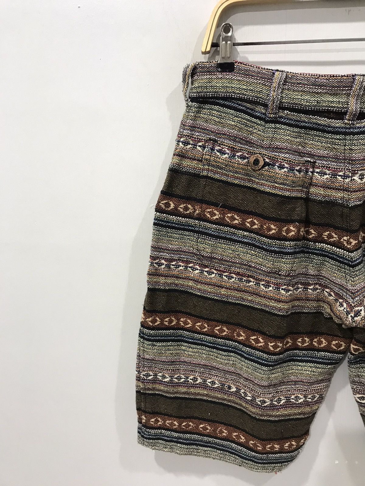 Japanese Brand GOODWEAR JAPAN Motive Stripe Short Pant Size US 30 / EU 46 - 6 Thumbnail