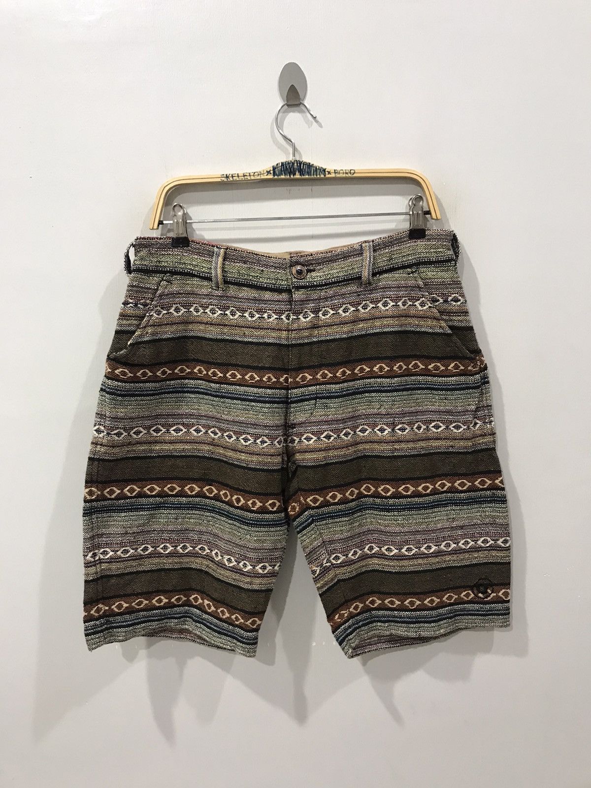 Japanese Brand GOODWEAR JAPAN Motive Stripe Short Pant Size US 30 / EU 46 - 1 Thumbnail