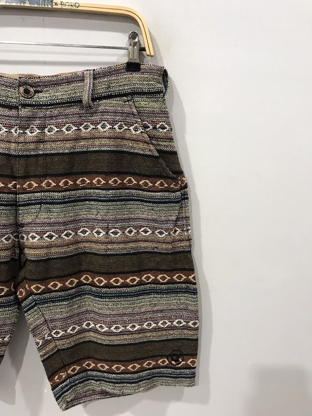 Japanese Brand GOODWEAR JAPAN Motive Stripe Short Pant Size US 30 / EU 46 - 2 Thumbnail