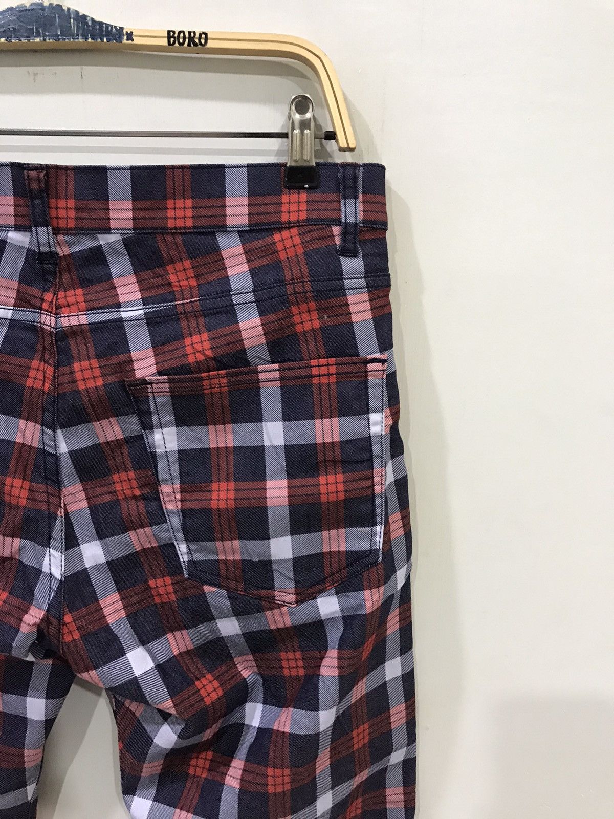 Japanese Brand × Uniqlo uniqlo Japan Plaid Stretchable Skimmy Pant Size US 33 - 6 Thumbnail