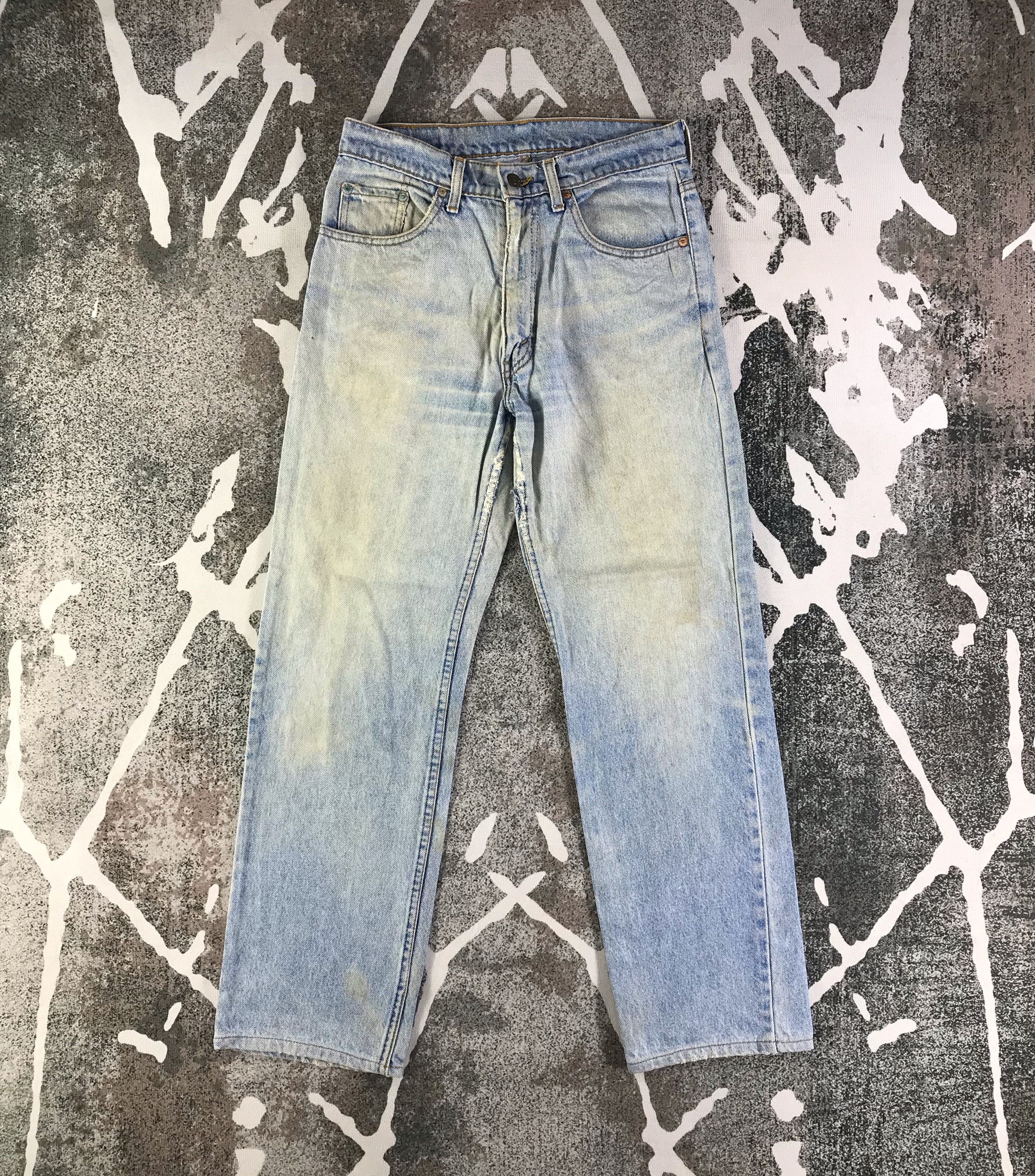 image of Distressed Denim x Levis Vintage Levis 505 Jeans Rusty Blue Denim Kj2484, Men's (Size 29)