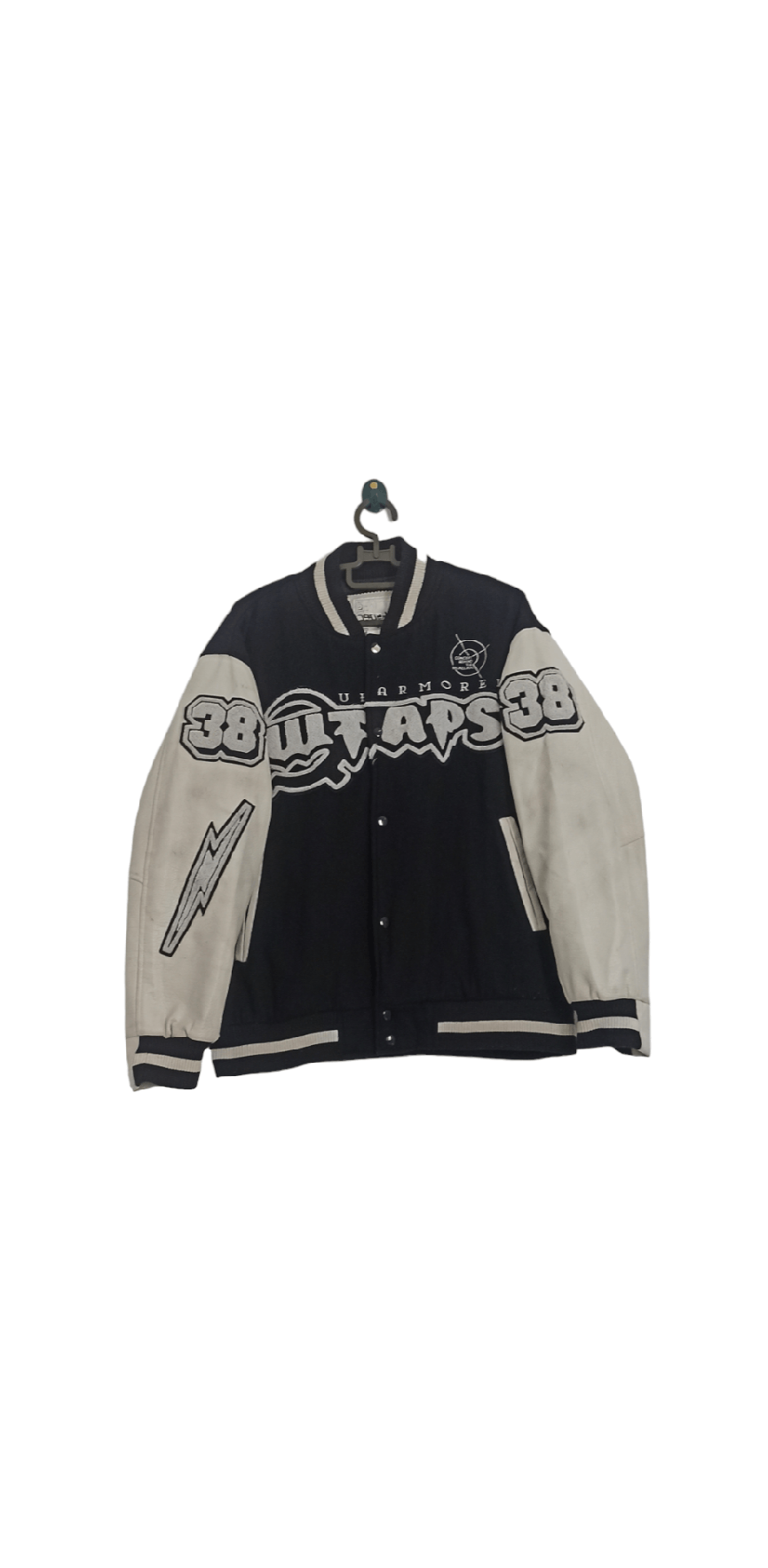 Wtaps Wtaps Empire Service Sleeve Leather Wool Varsity Jacket | Grailed