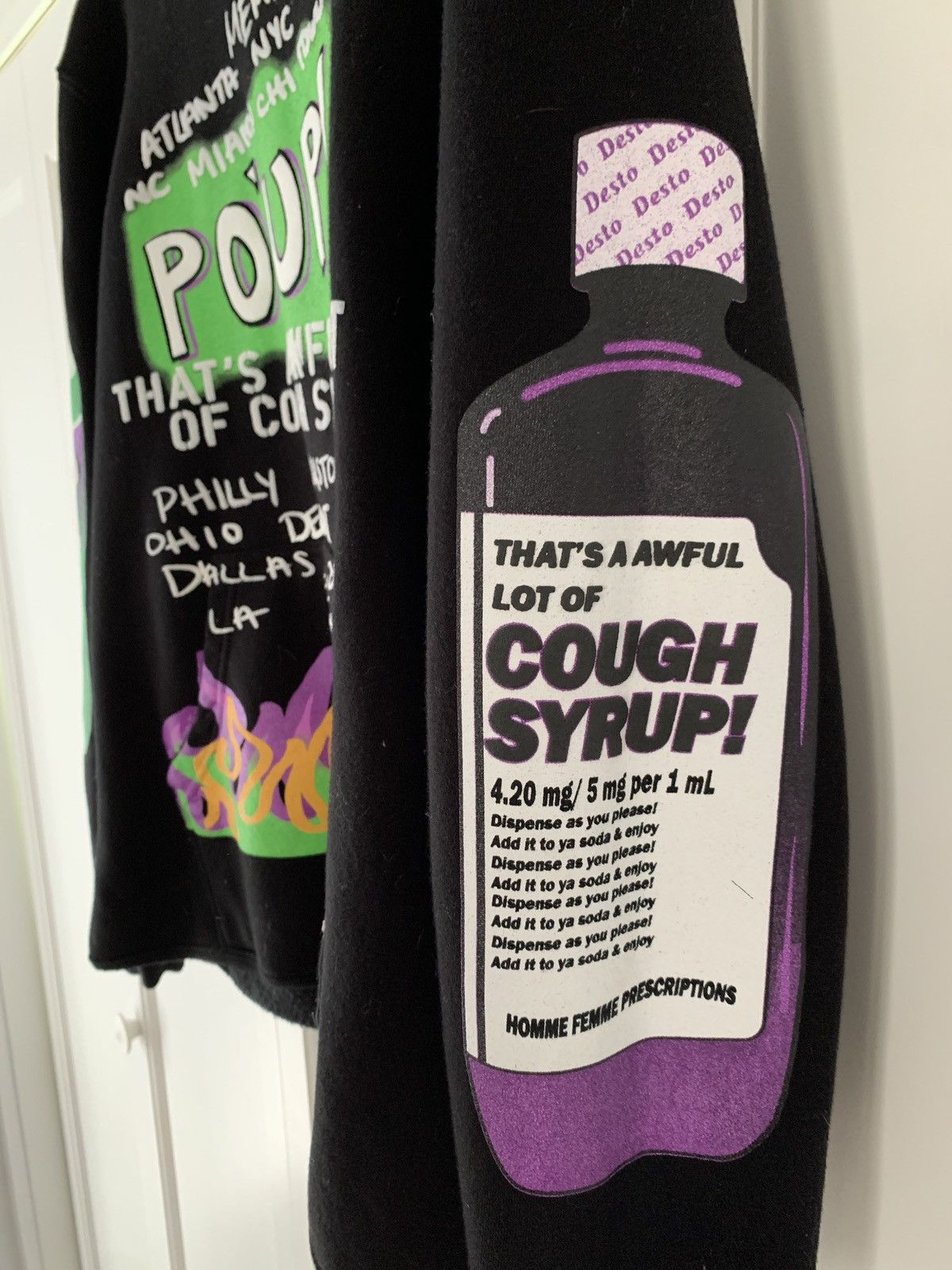 Homme + Femme La That’s a awful lot of cough syrup hoodie Size US S / EU 44-46 / 1 - 3 Thumbnail