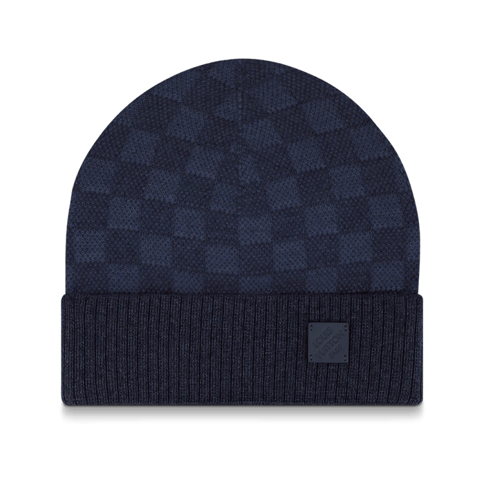 Louis Vuitton Petit Damier Beanie Hat in Graphite