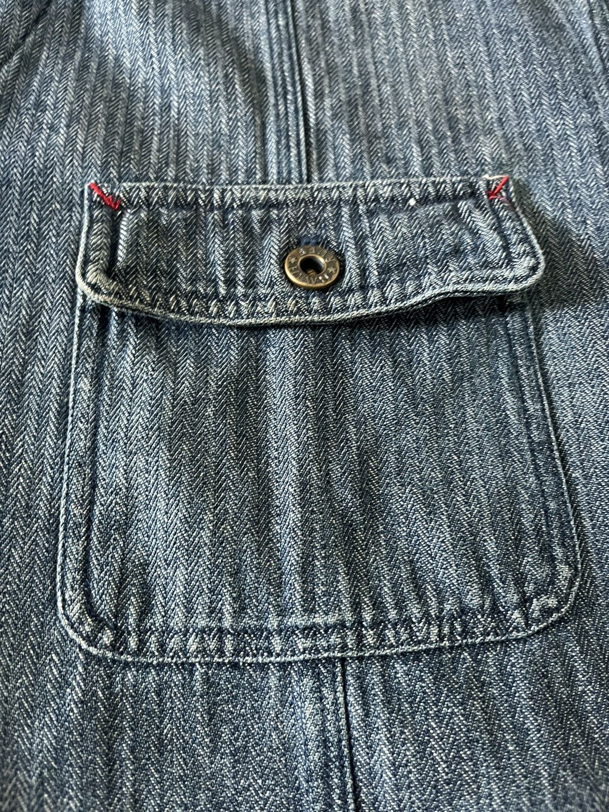 Japanese Brand Ruff Hewn Herringbone Chore Jacket Size US M / EU 48-50 / 2 - 4 Thumbnail
