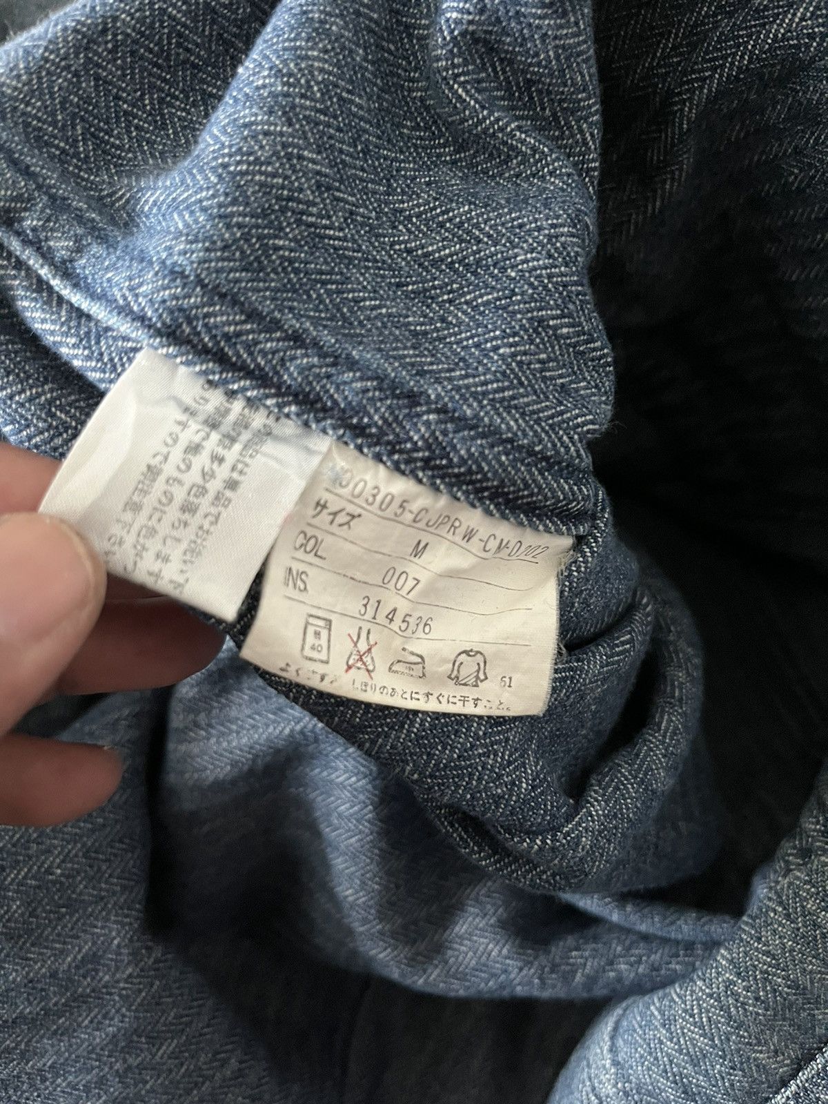 Japanese Brand Ruff Hewn Herringbone Chore Jacket Size US M / EU 48-50 / 2 - 10 Thumbnail
