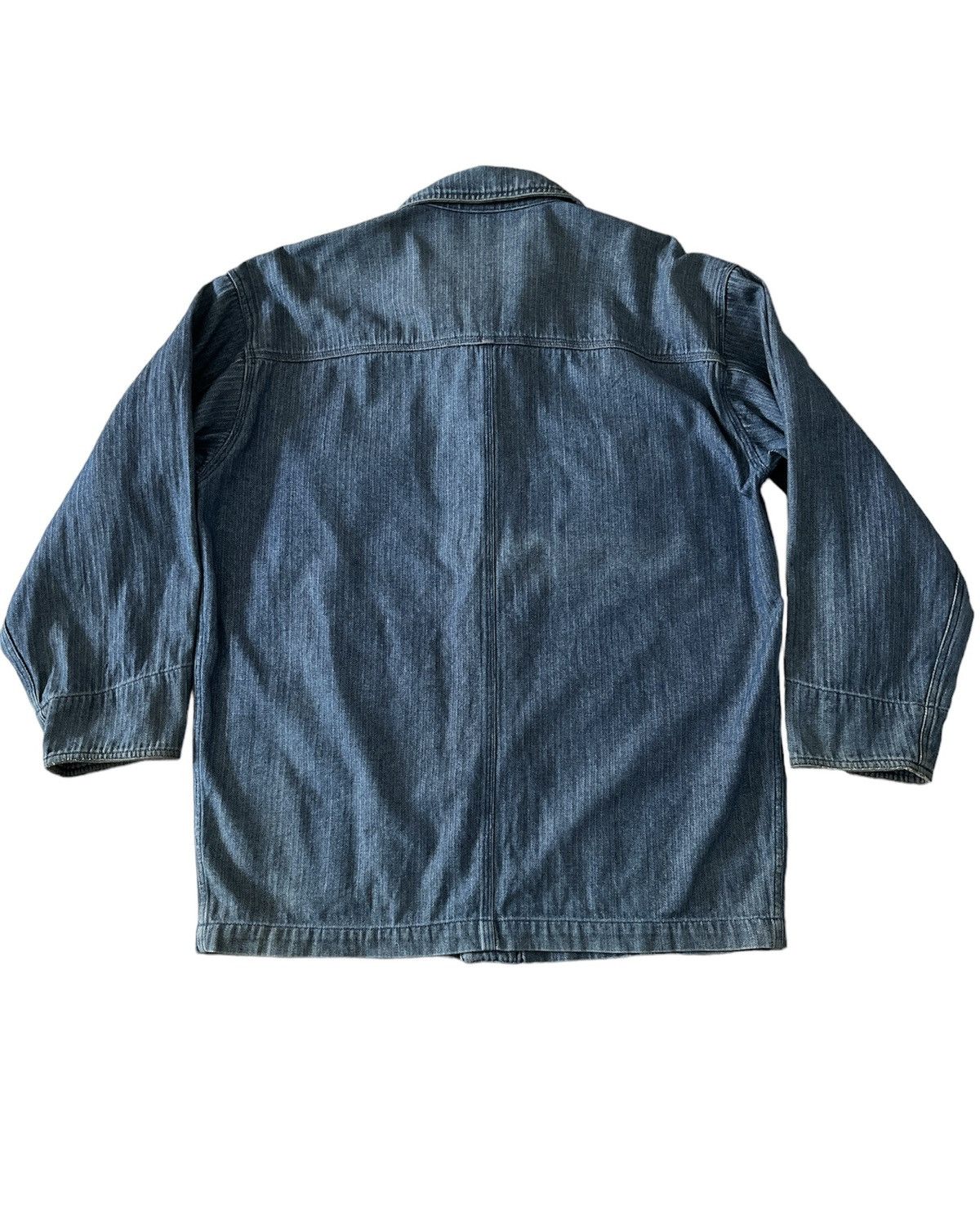 Japanese Brand Ruff Hewn Herringbone Chore Jacket Size US M / EU 48-50 / 2 - 2 Thumbnail