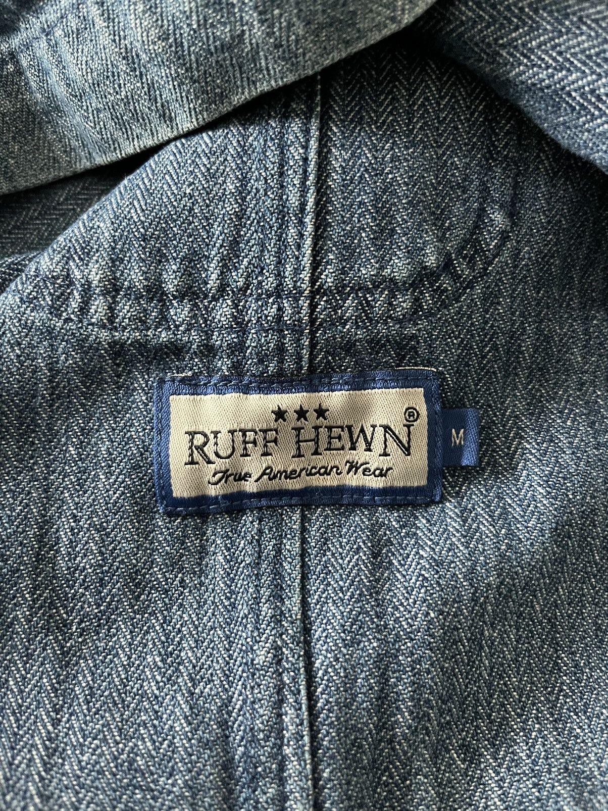 Japanese Brand Ruff Hewn Herringbone Chore Jacket Size US M / EU 48-50 / 2 - 9 Thumbnail