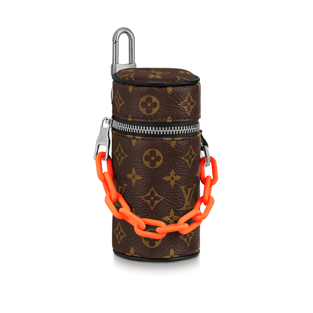 Monogram Barrel Pouch Bag Charm