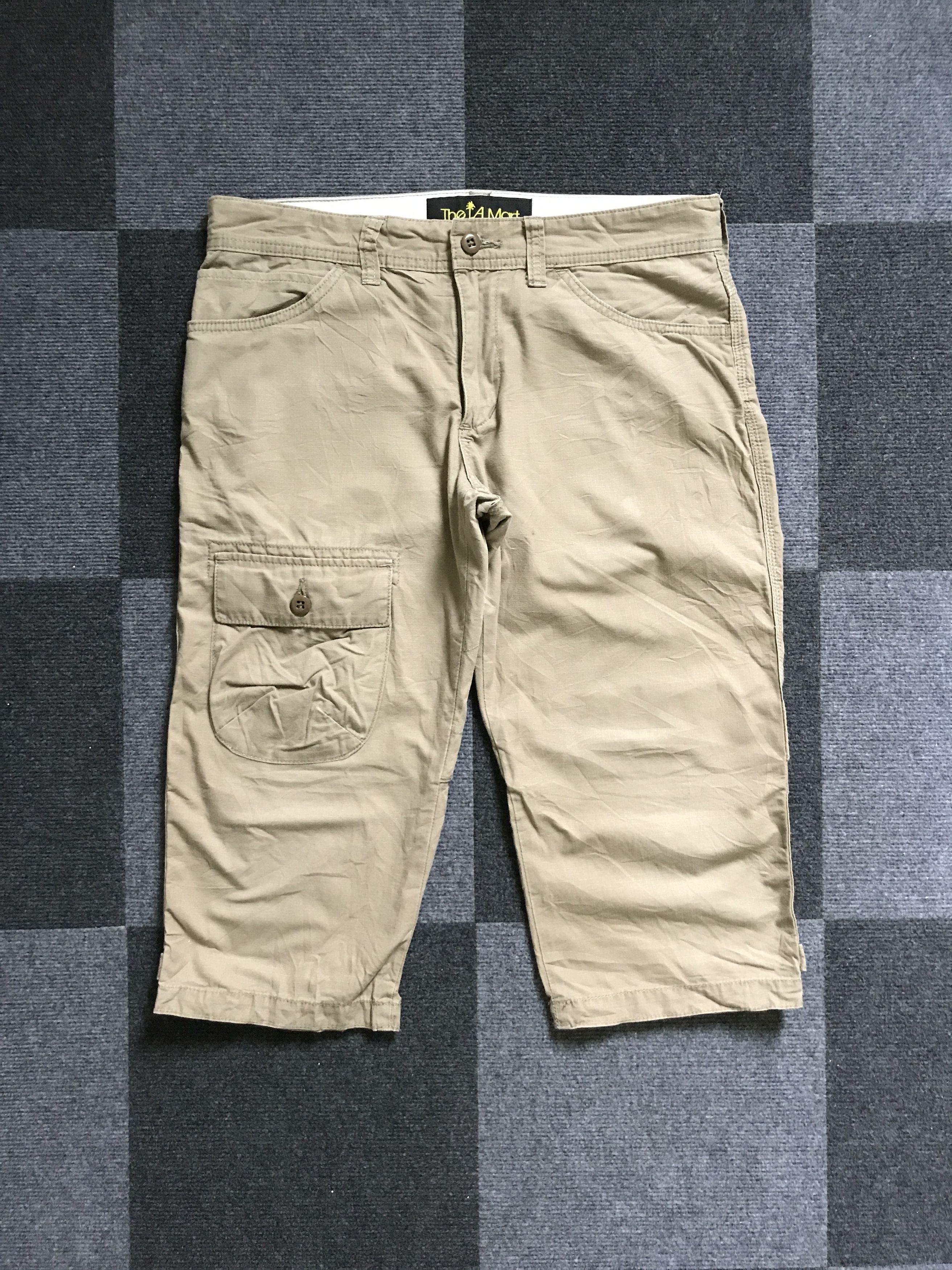 image of Edwin x Military Sp17 The La Mart Short Military Cargo Pant in Khakis, Men's (Size 33)