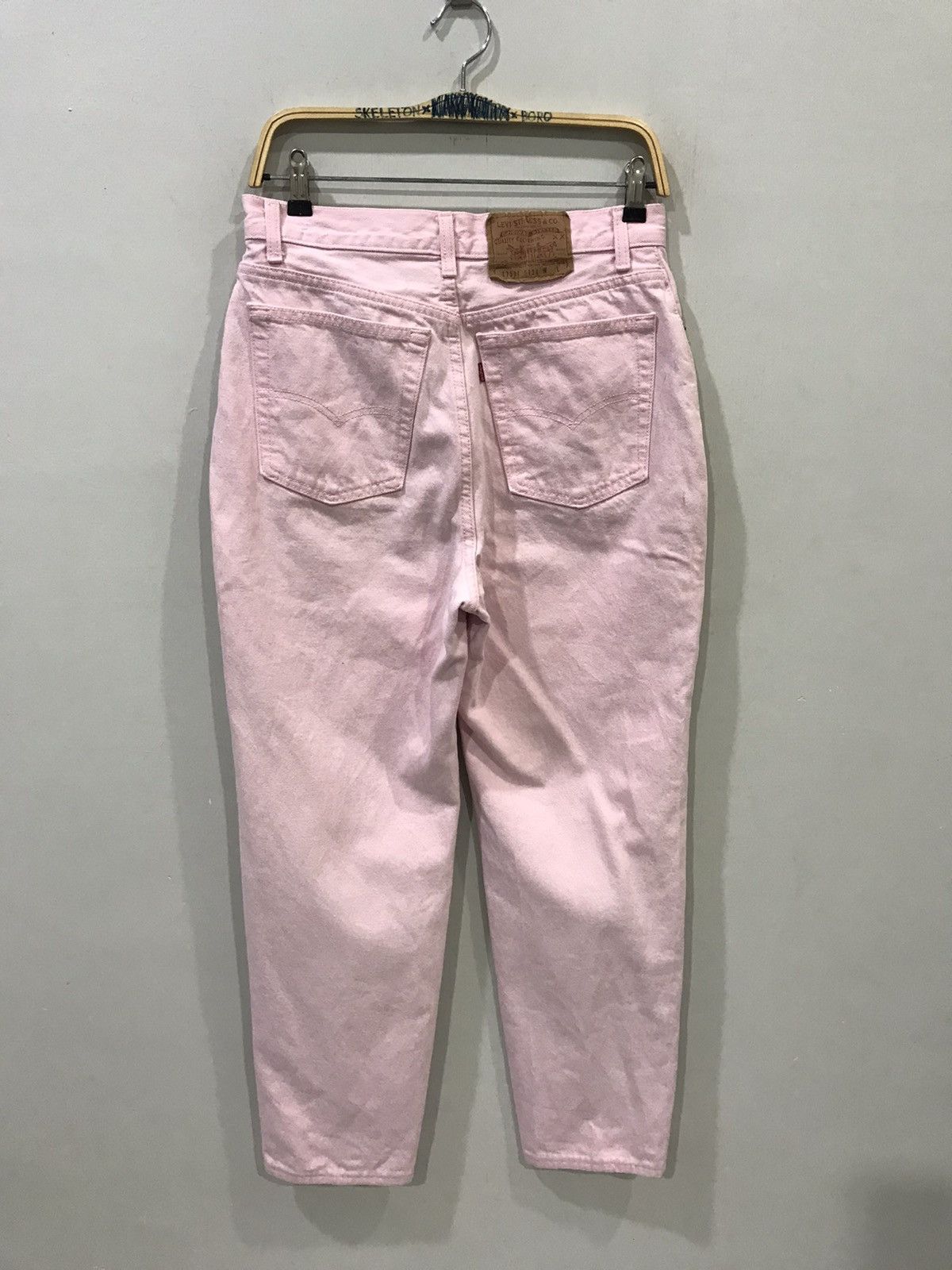 Levi's × Vintage Vintage 90s Levis 17501 Light Pink Denim 544 Button Size US 28 / EU 44 - 10 Thumbnail