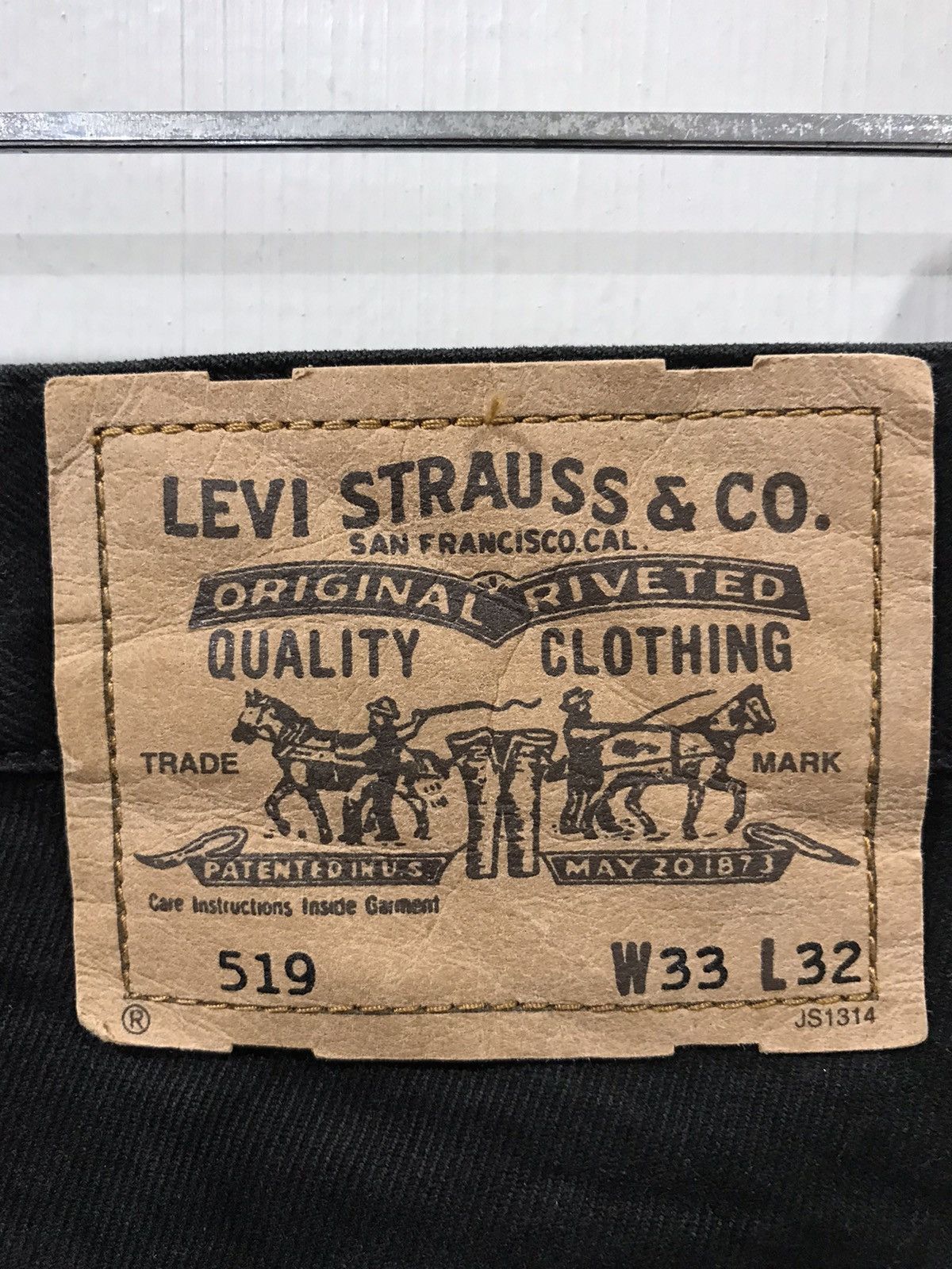 Levi's Levis 519 Black Jeans Size US 33 - 5 Thumbnail
