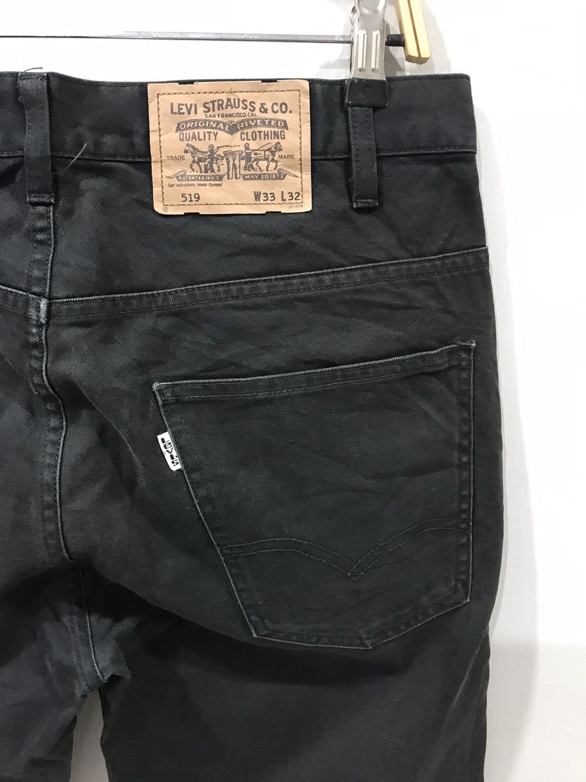 Levi's Levis 519 Black Jeans Size US 33 - 8 Thumbnail