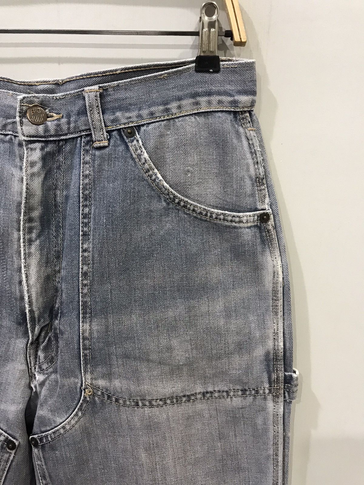 Big John × Japanese Brand × Vintage Vintage BIG JOHN Double Knee Very Rare Biker Denim Size US 30 / EU 46 - 2 Thumbnail