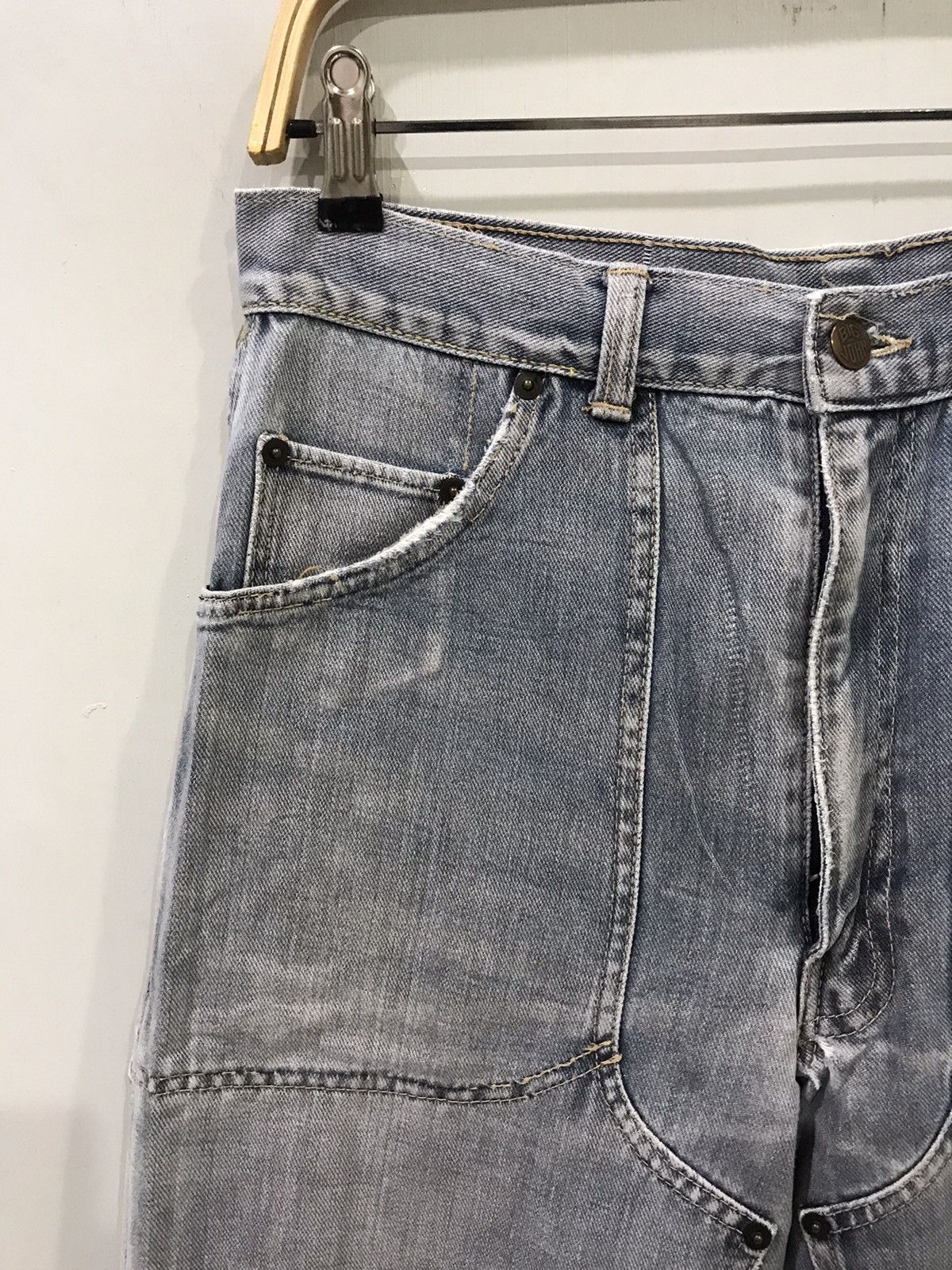 Big John × Japanese Brand × Vintage Vintage BIG JOHN Double Knee Very Rare Biker Denim Size US 30 / EU 46 - 3 Thumbnail