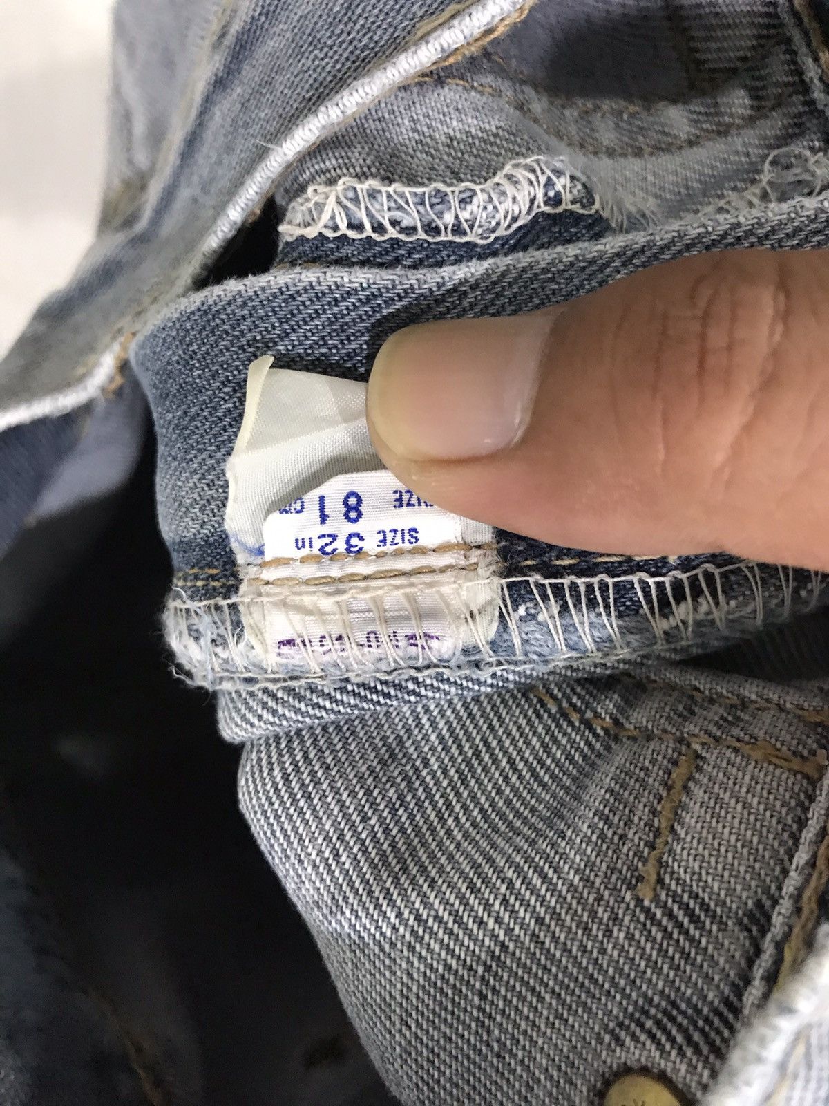 Big John × Japanese Brand × Vintage Vintage BIG JOHN Double Knee Very Rare Biker Denim Size US 30 / EU 46 - 14 Thumbnail