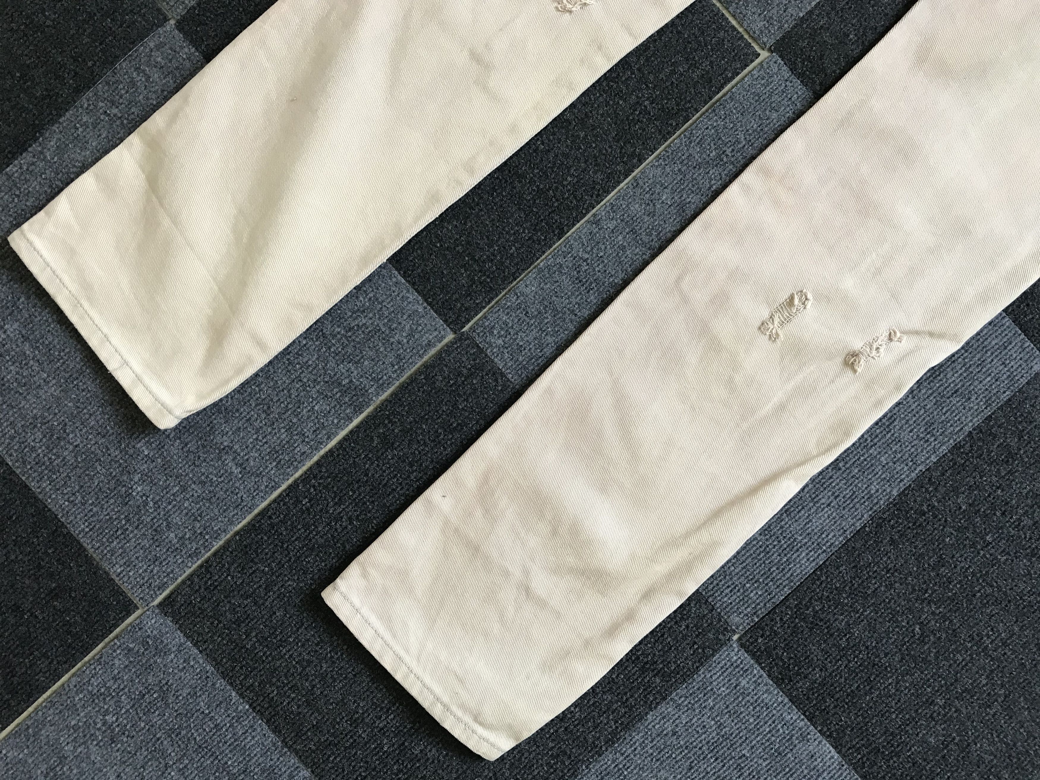 Japanese Brand D83 yaponskii Japan SuperDistressed Acid Patchwork Jeans Size US 34 / EU 50 - 15 Thumbnail