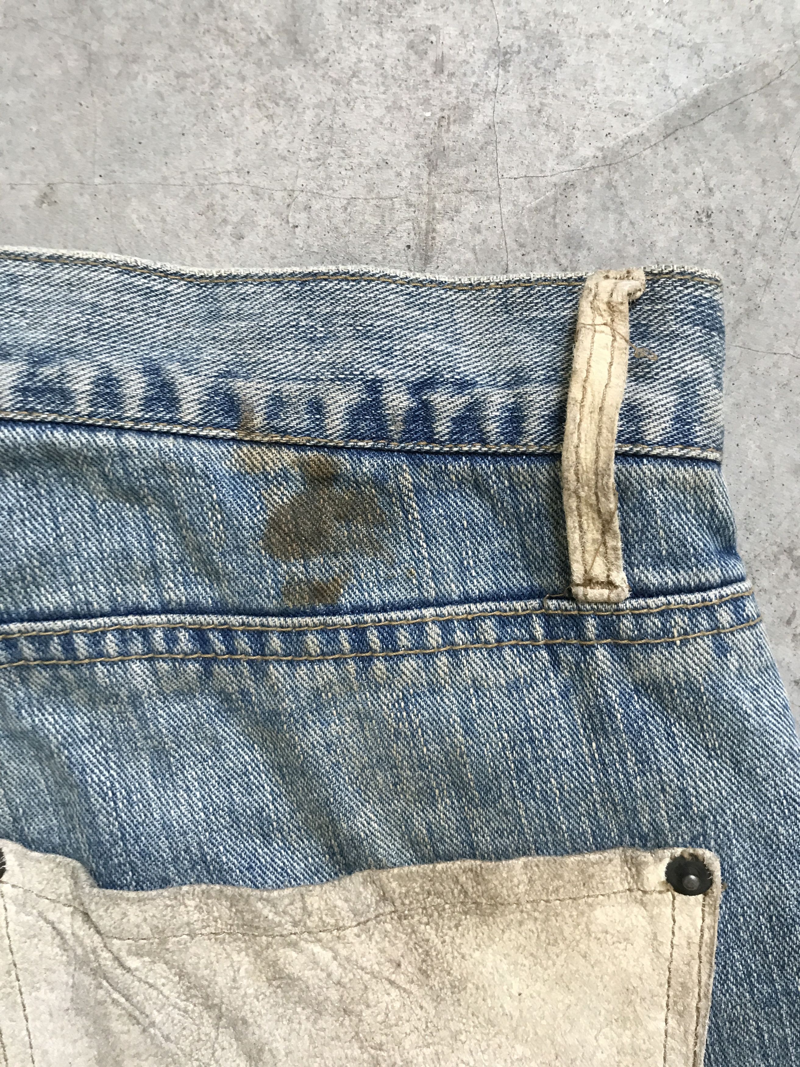 Japanese Brand D82 Lan Deux Mille Japan Super Dirty Distressed Jeans Size US 32 / EU 48 - 18 Thumbnail