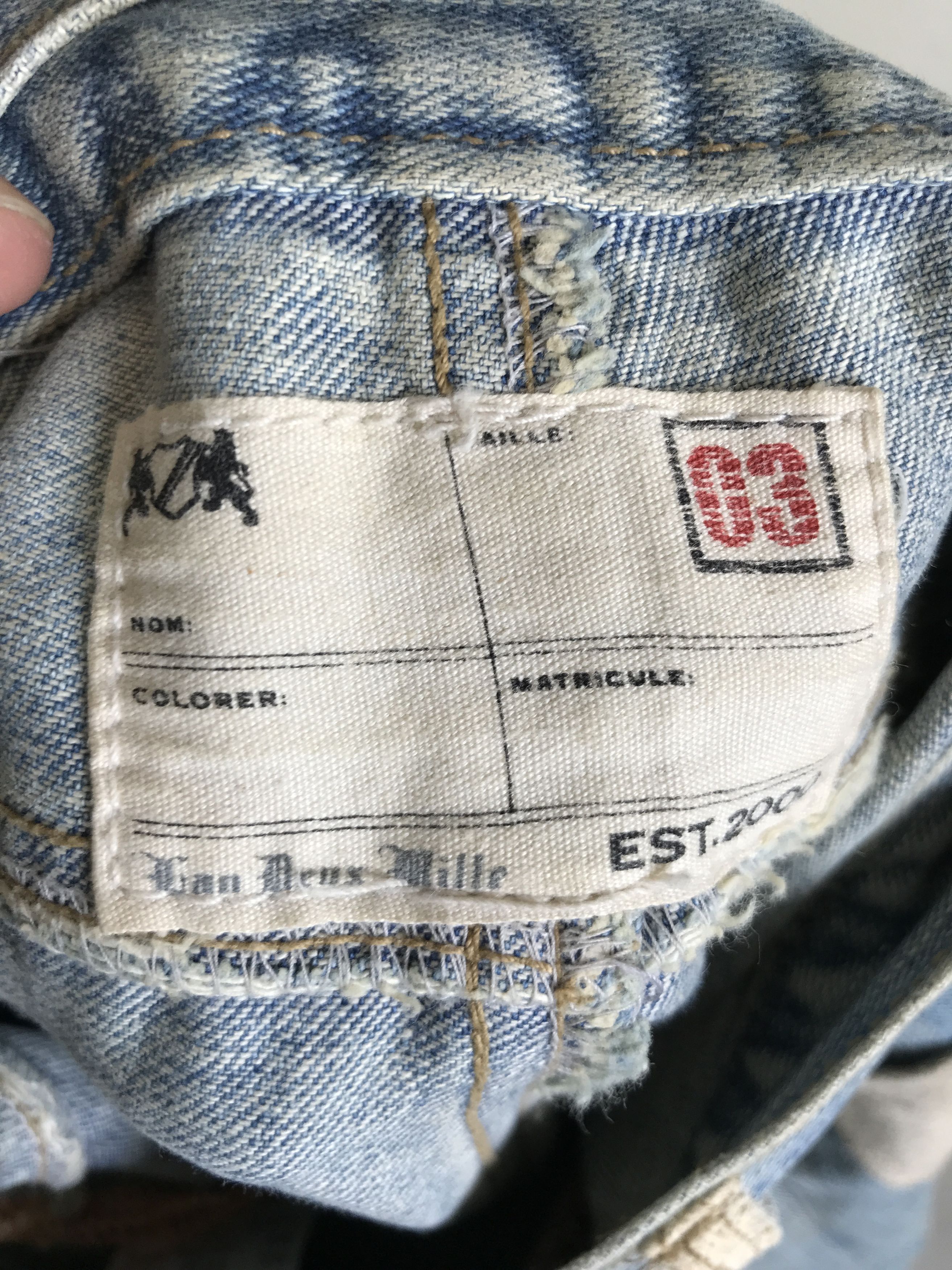 Japanese Brand D82 Lan Deux Mille Japan Super Dirty Distressed Jeans Size US 32 / EU 48 - 19 Thumbnail