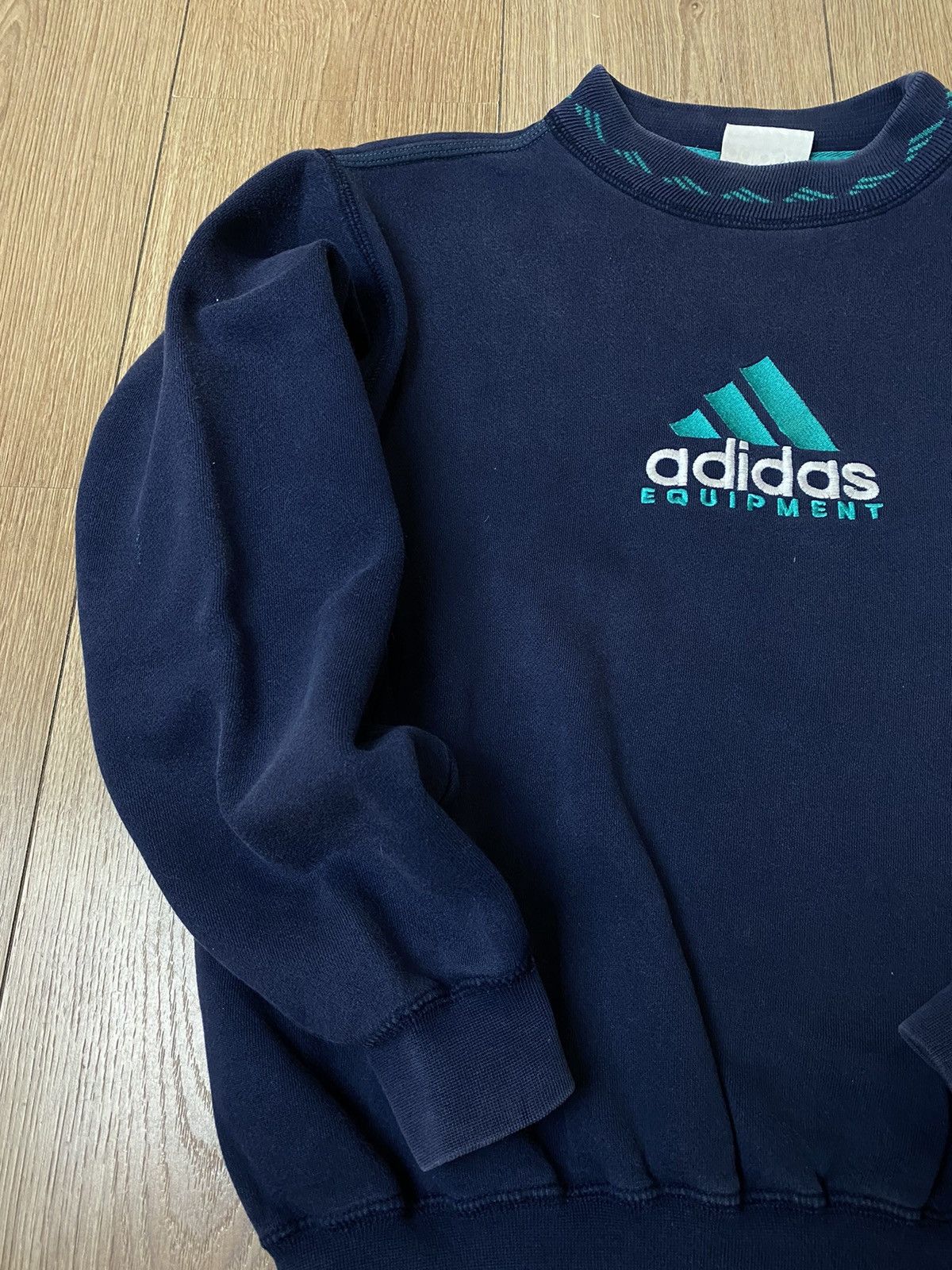 Vintage Vintage Sweatshirt Adidas Equipment Big Centre Logo Crewneck Size US S / EU 44-46 / 1 - 3 Thumbnail
