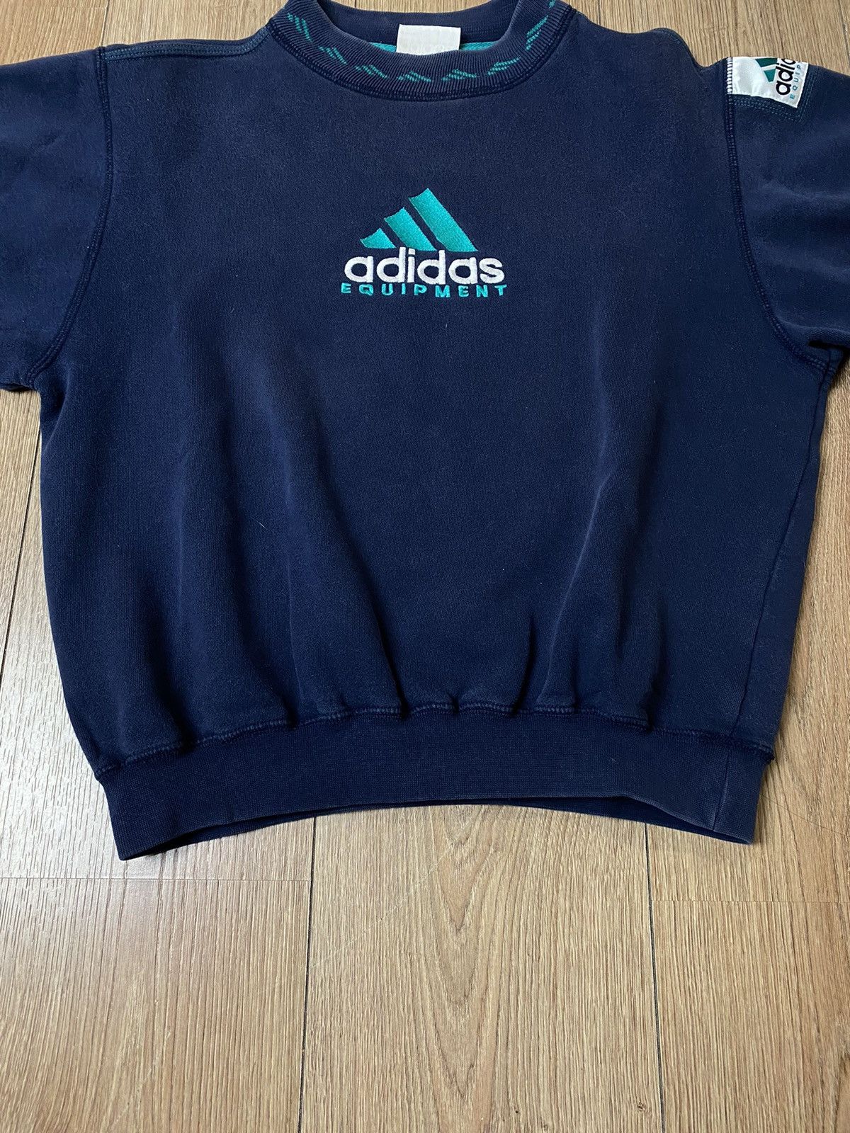 Vintage Vintage Sweatshirt Adidas Equipment Big Centre Logo Crewneck Size US S / EU 44-46 / 1 - 6 Thumbnail