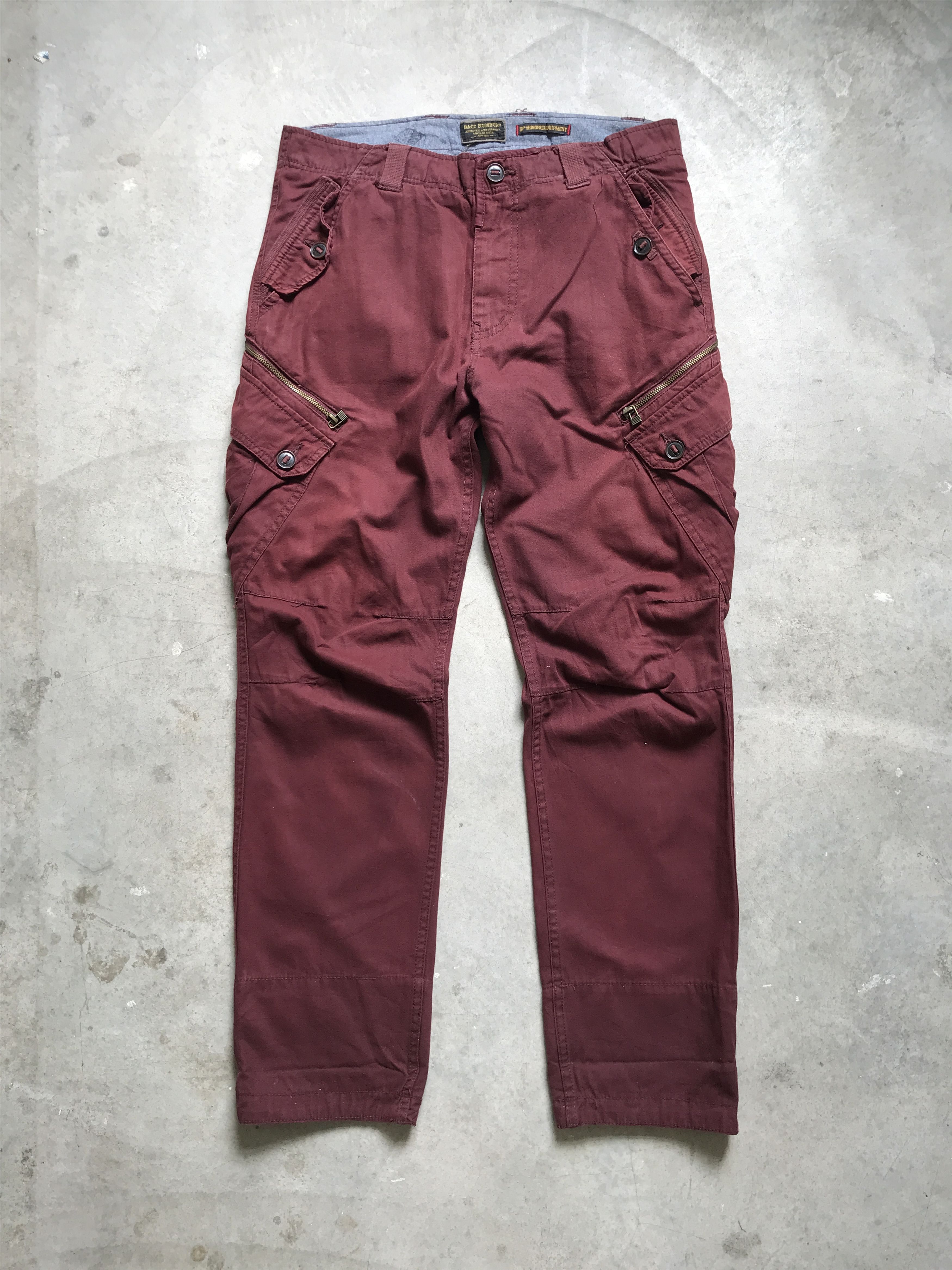 Japanese Brand CP89 BACK NUMBER Up Armored Angle Side Pocket Cargo Pant Size US 35 - 1 Thumbnail